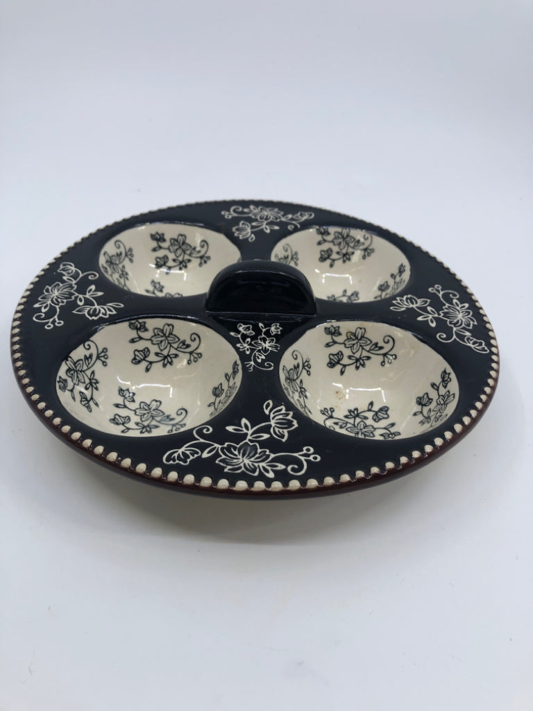 TEMP-TATIONS FLORAL LACE POACHED EGGS SERVER.