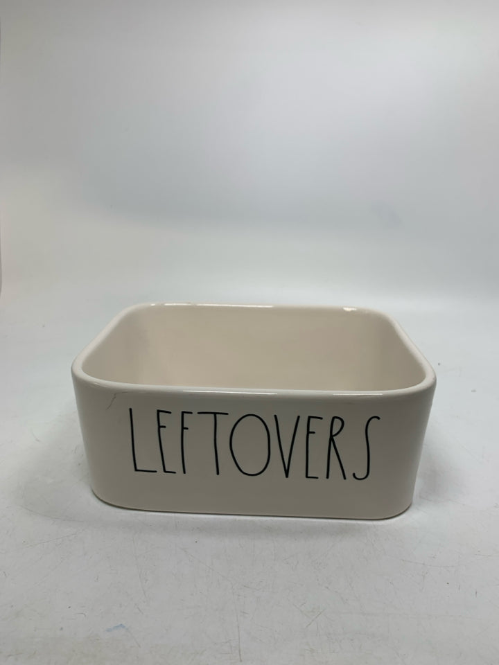 LEFTOVERS RECTANGLE DISH.