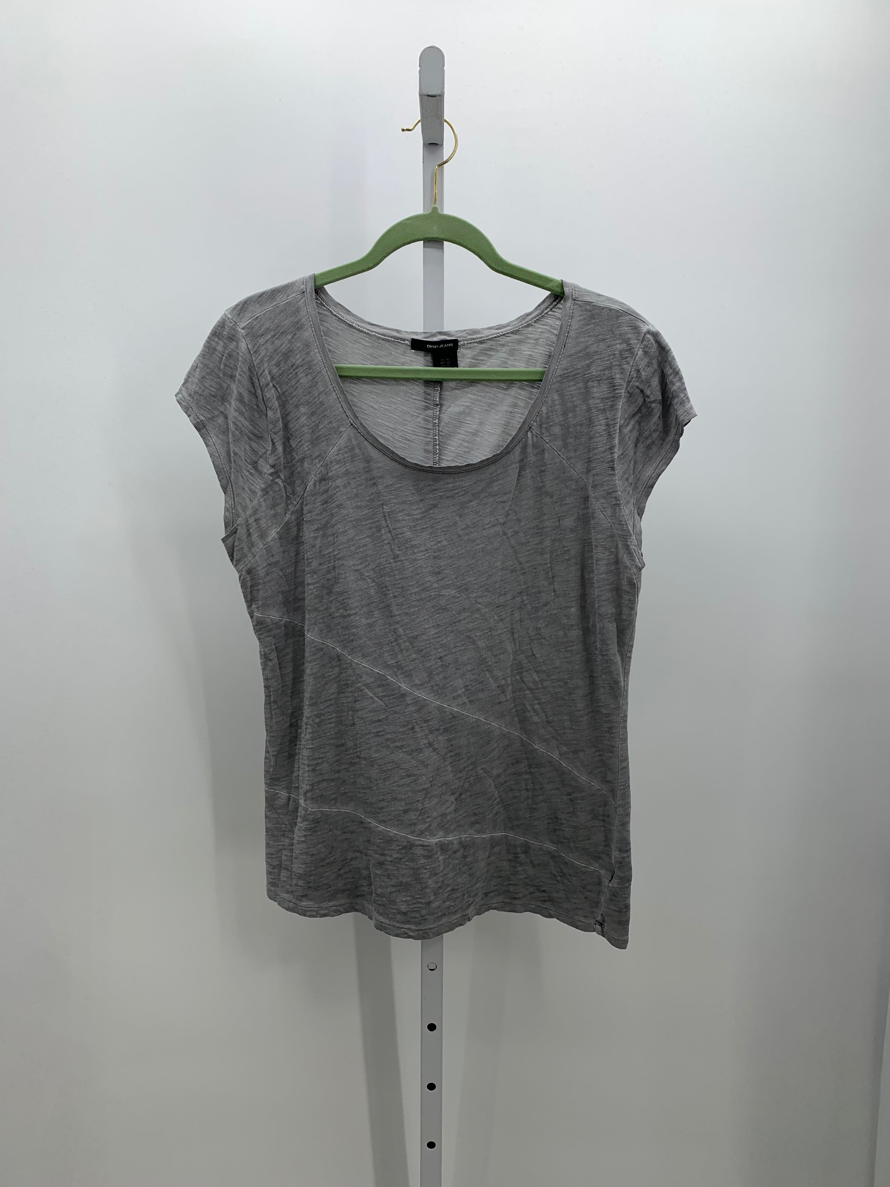 DKNY Size Extra Large Misses Short Sleeve Shirt