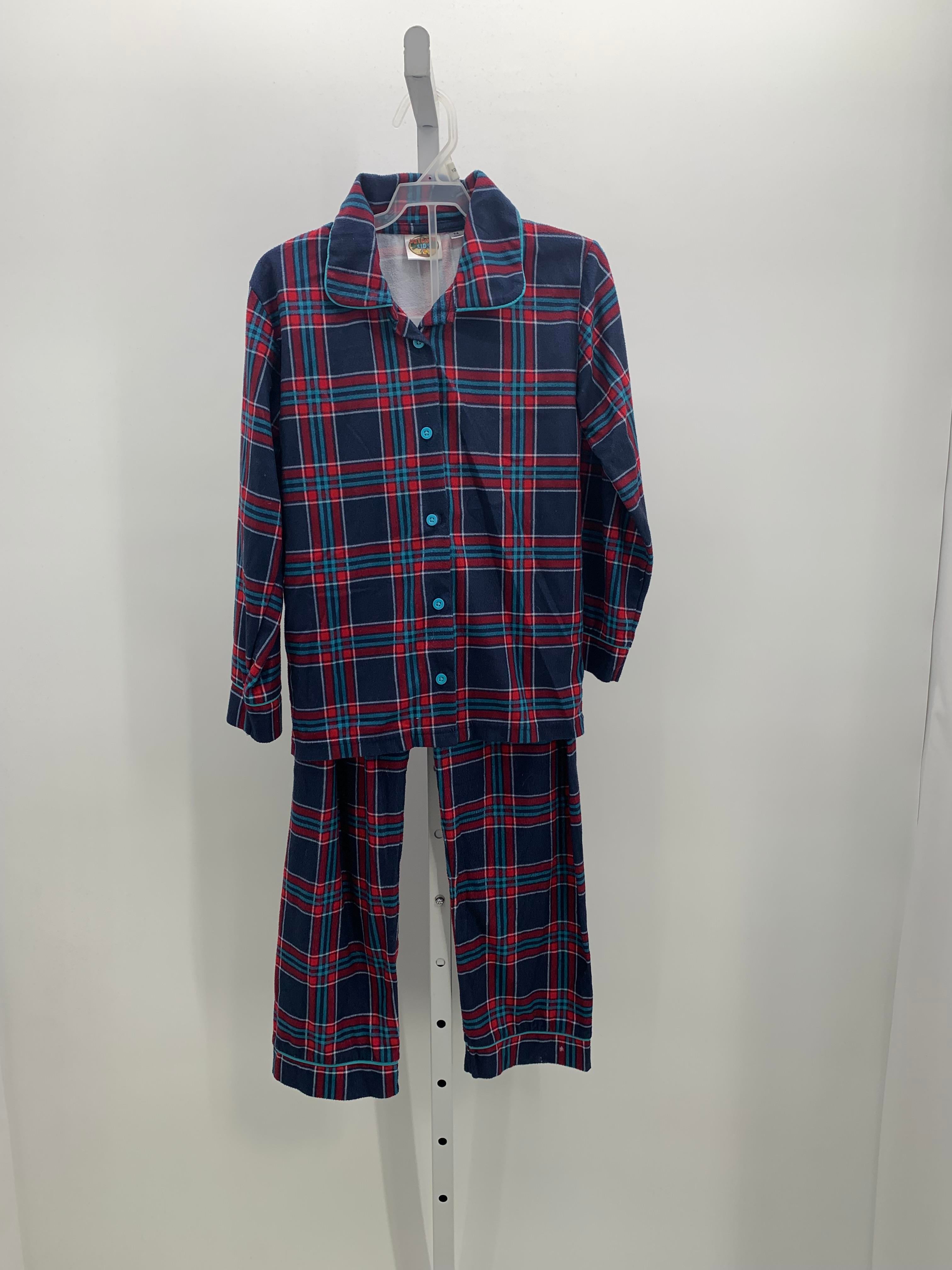 NAVY/ RED PLAID PJS