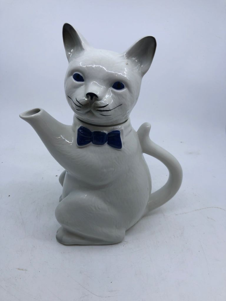 VTG CERAMIC CAT TEAPOT- ENGLAND.