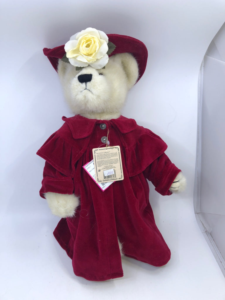BOYDS BEAR FRANCESA LAFLAME IN RED DRESS