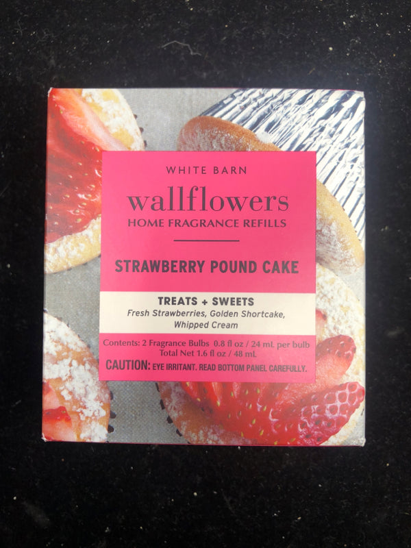 WHITE BARN STRAWBERRY POUNDCAKE WALLFLOWER REFILLS.