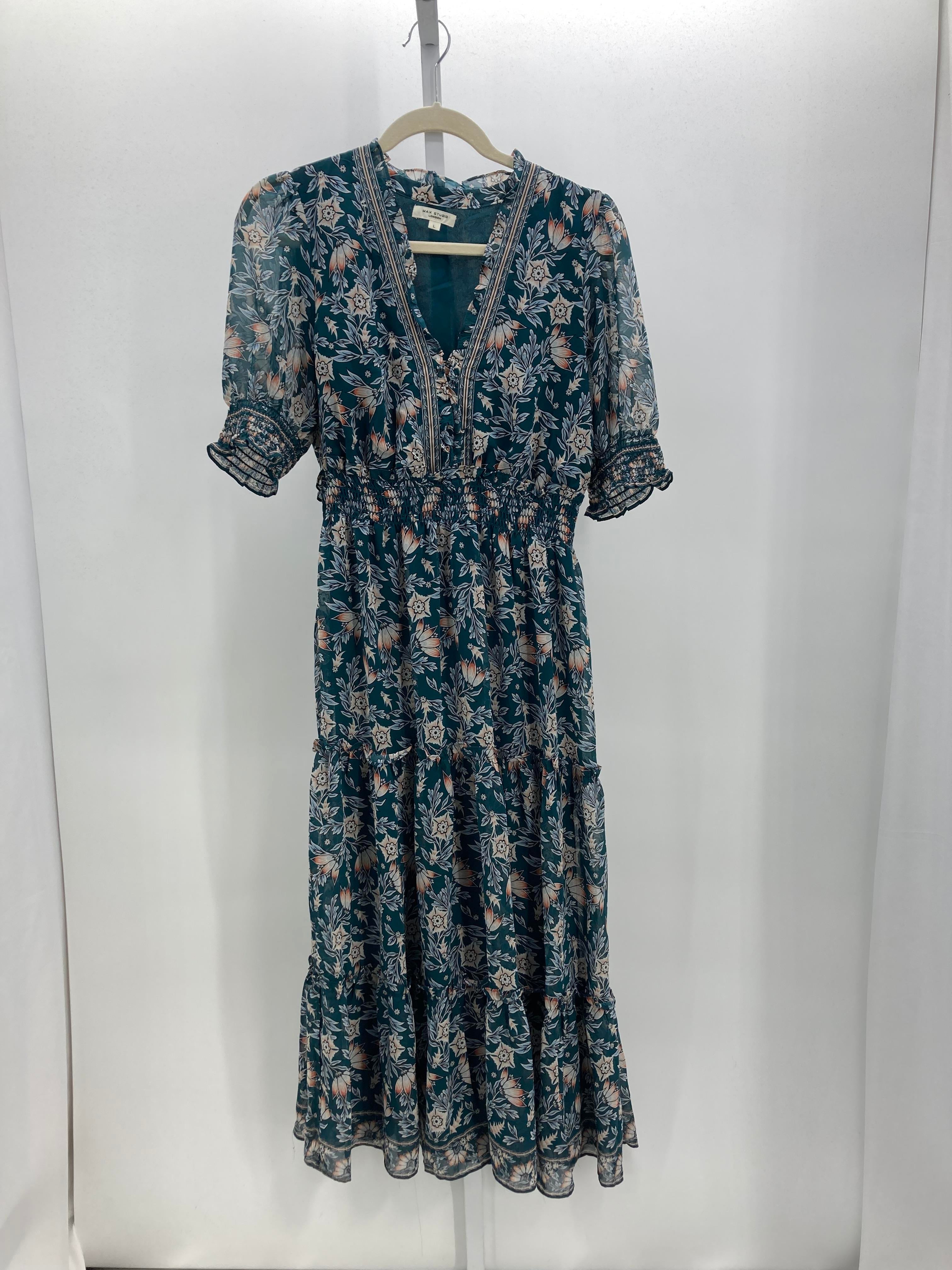 Max Studio Size Large Misses Short Sleeve Dress