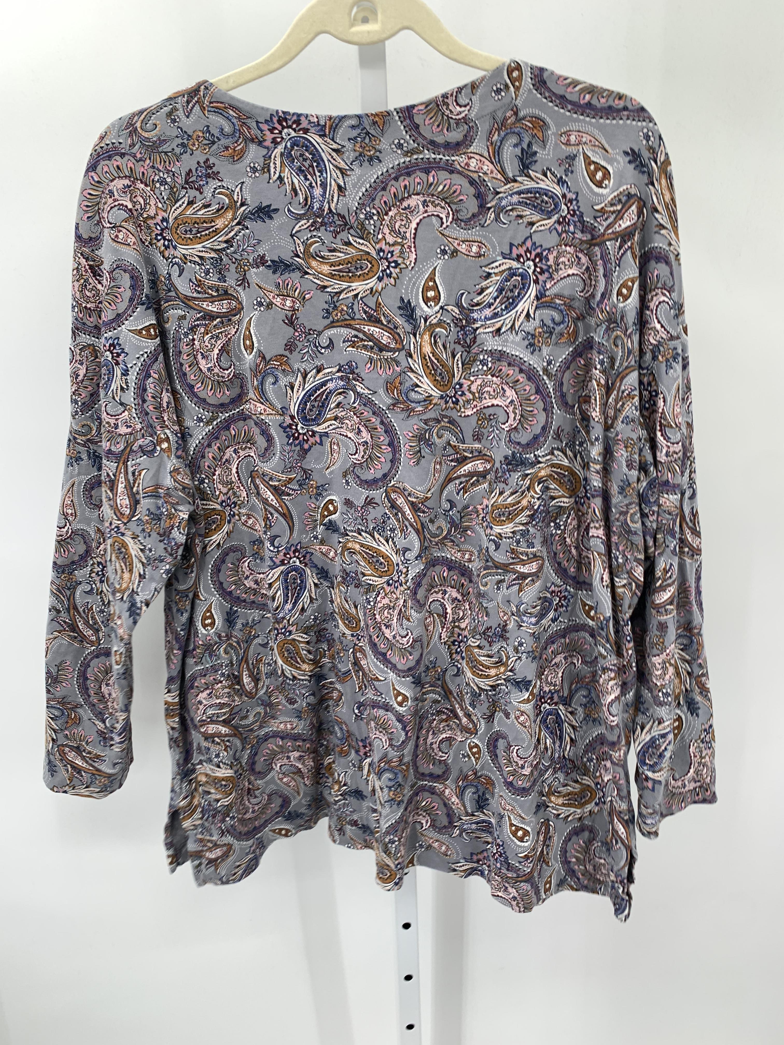 JJ Always Size X Large Petite Petite Long Sleeve Shirt