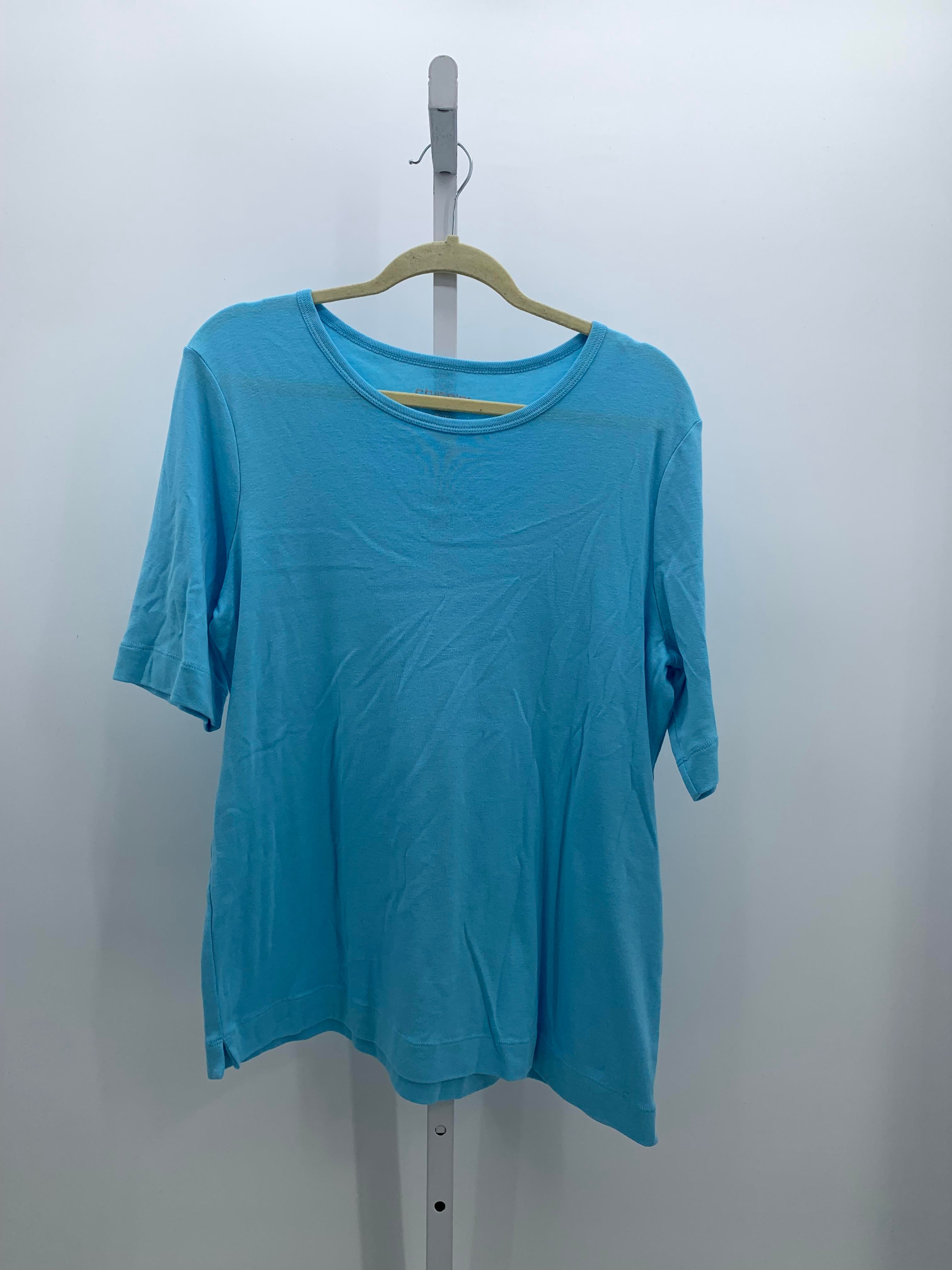 Chico's Size Extra Large Misses Short Sleeve Shirt