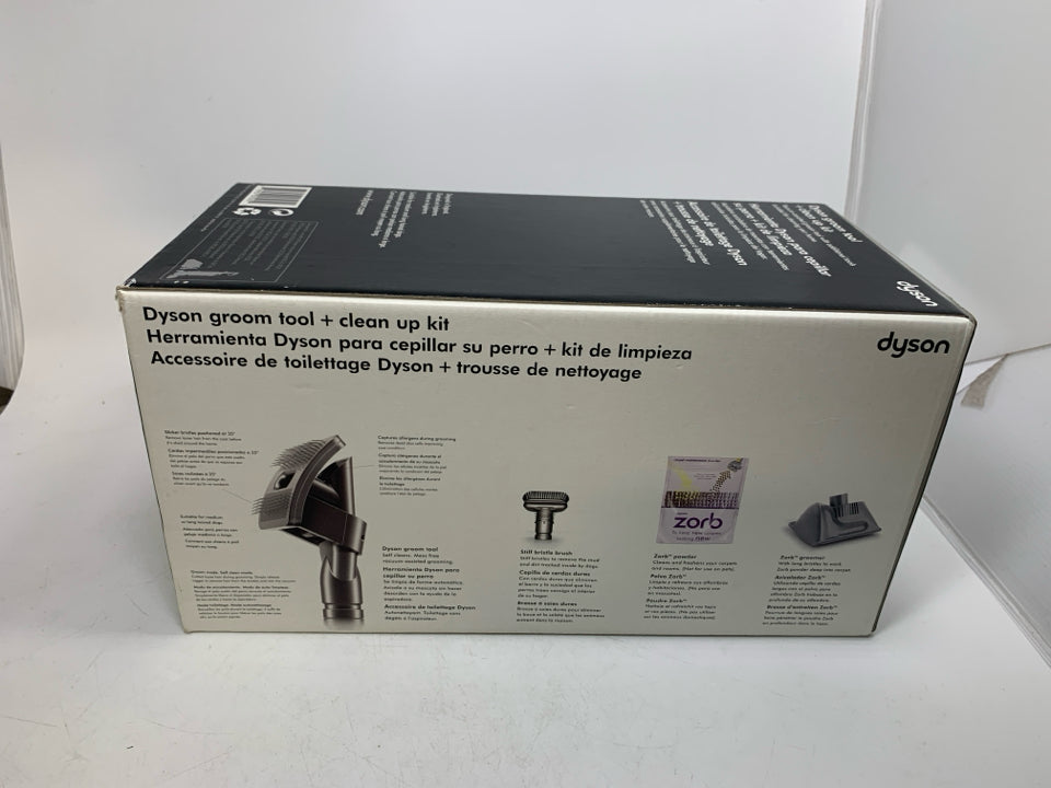 NIB DYSON GROOM TOOL + CLEAN UP KIT.