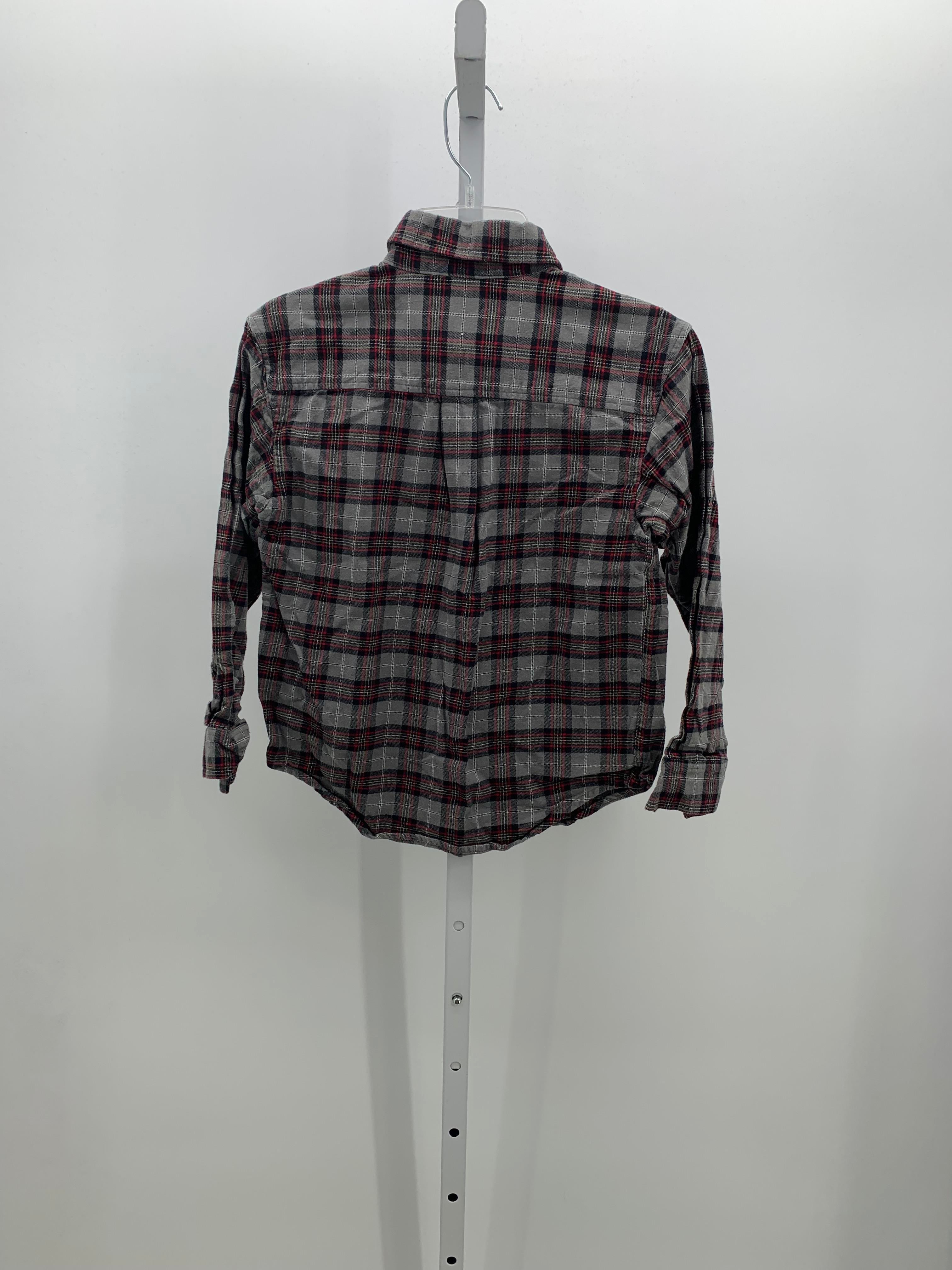 RED PLAID BTN DOWN