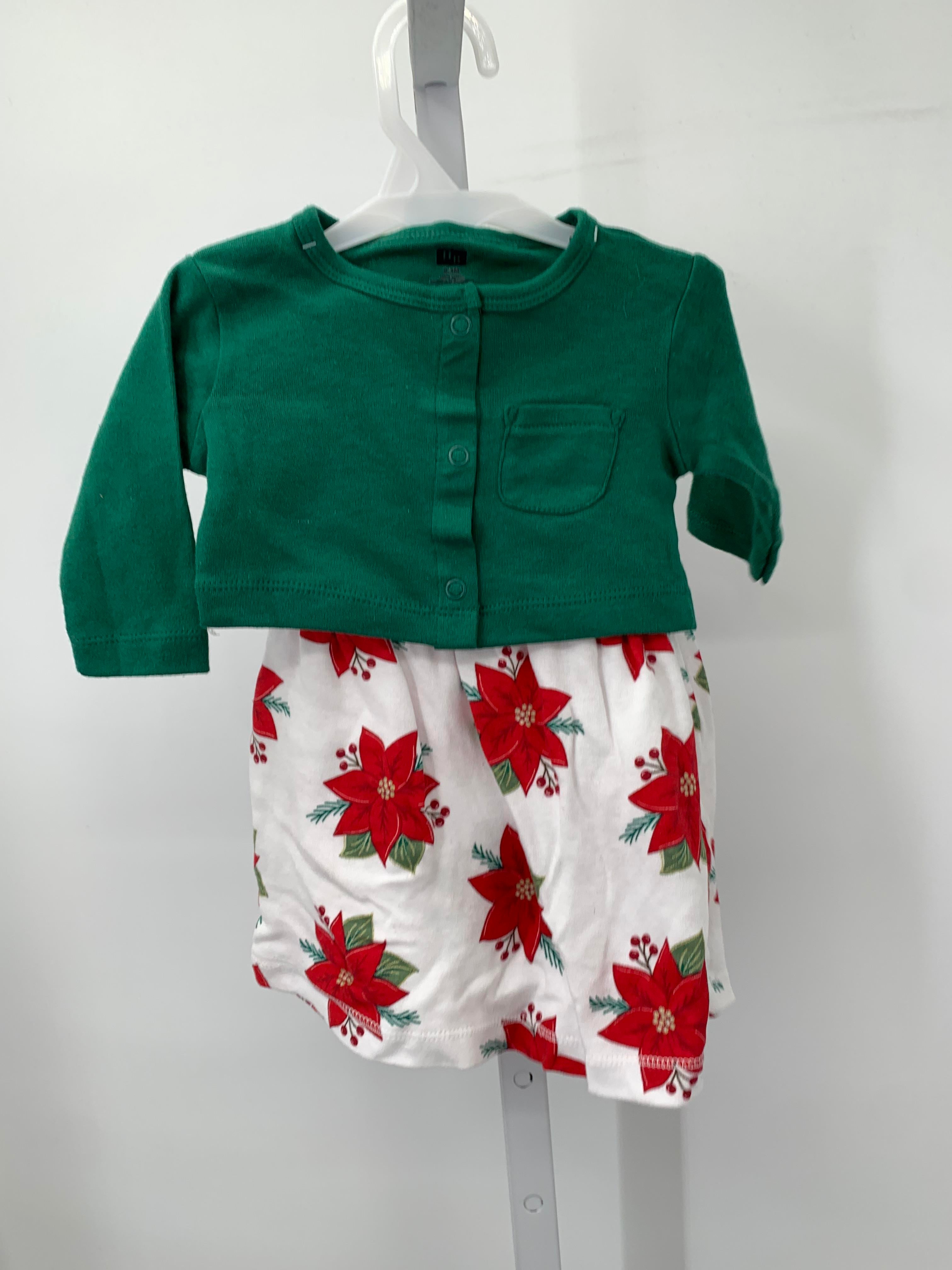 NWOT GREEN SWEATER POINTSETTA DRESS