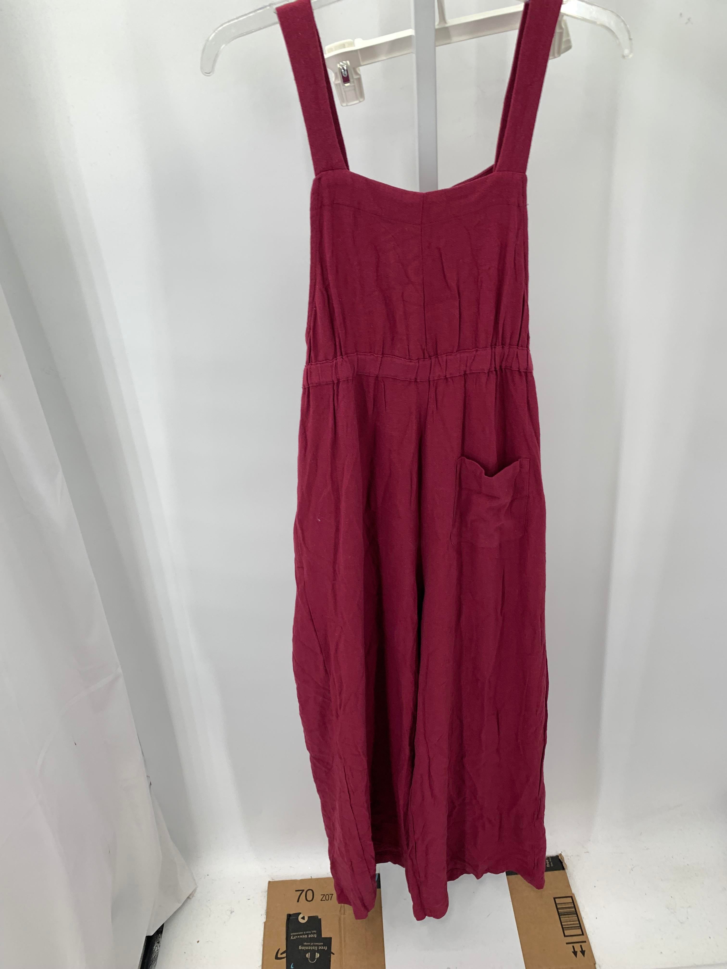 Burgandy Size Small Maternity Overalls