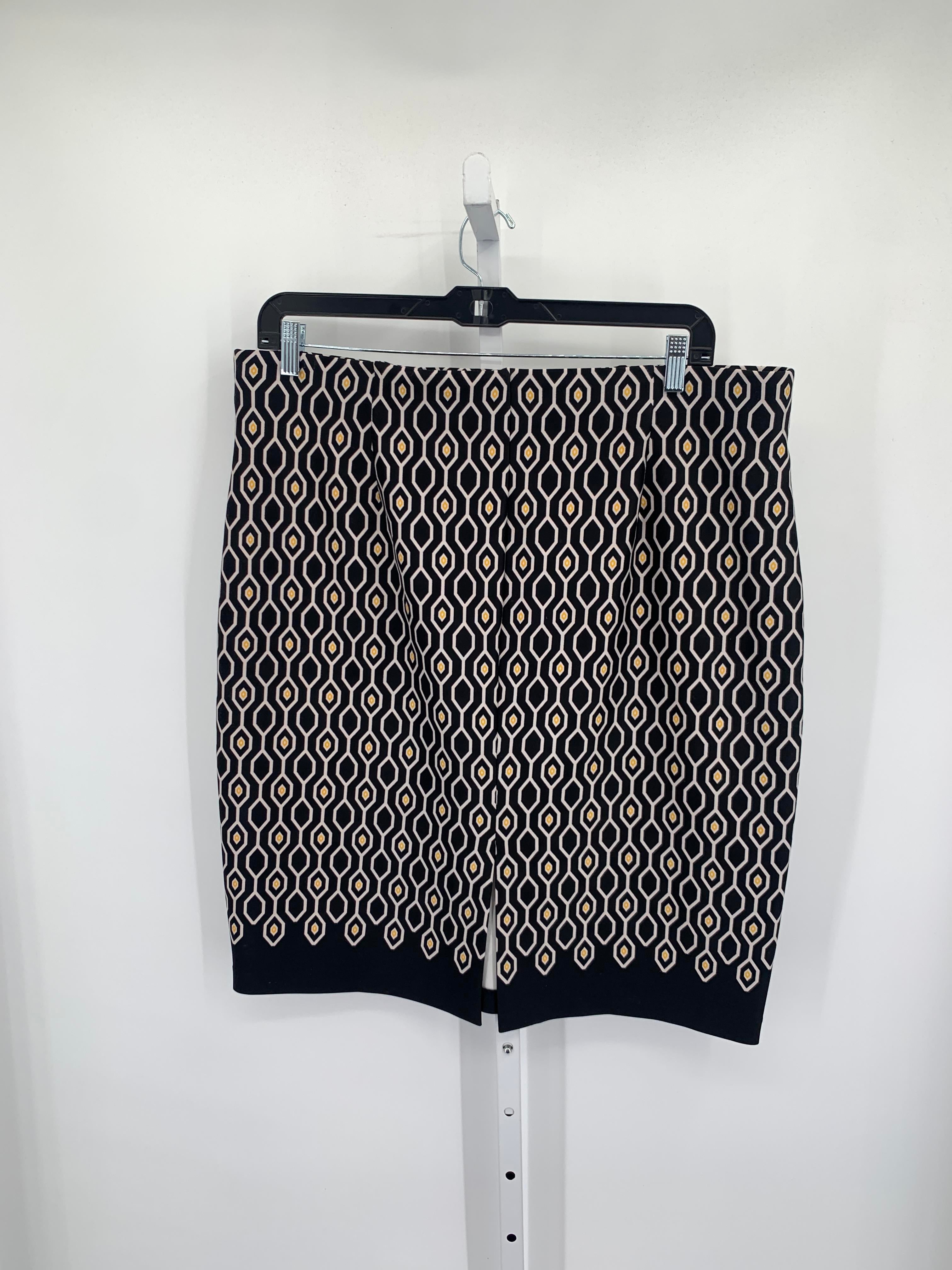 Roz & Ali Size 2X Womens Skirt