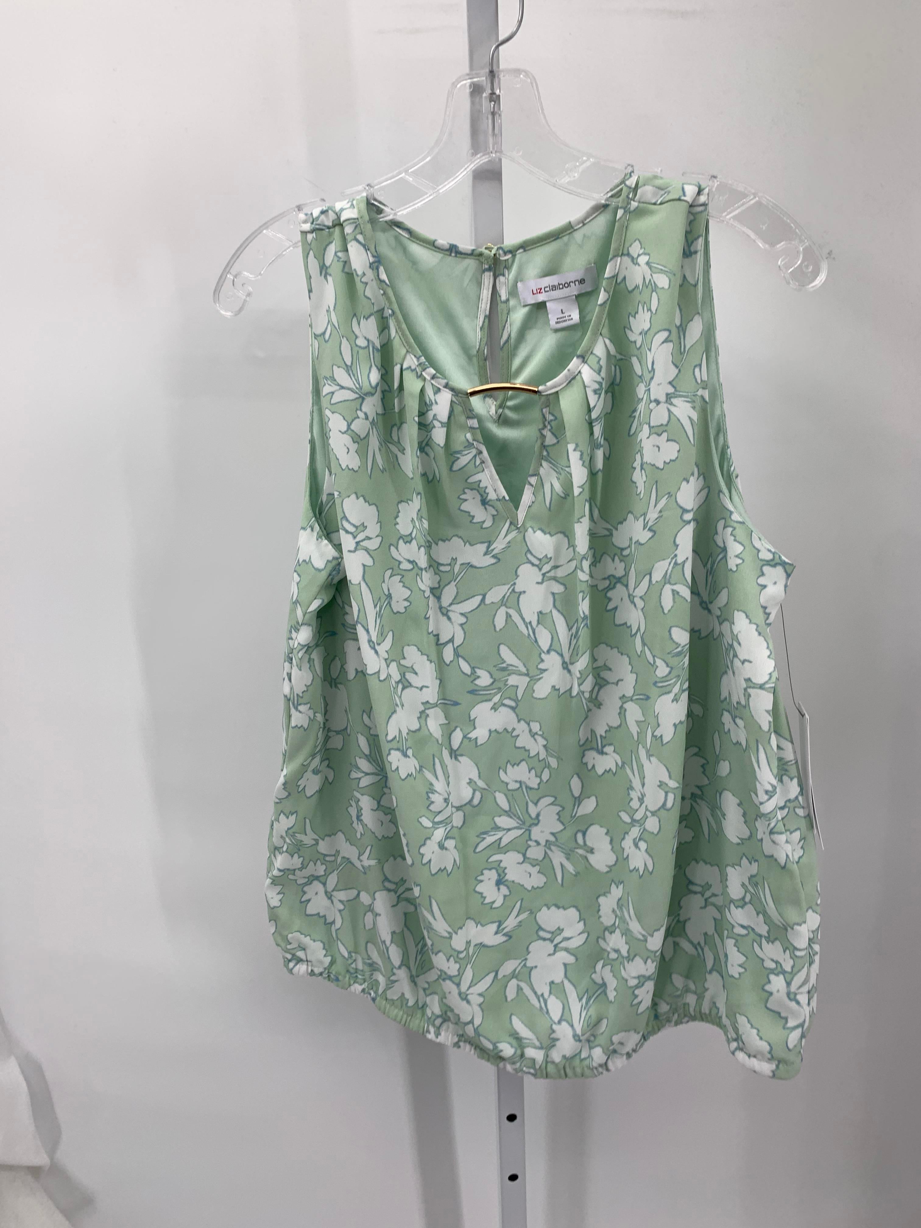 Liz Claiborne Size Large Misses Sleeveless Shirt