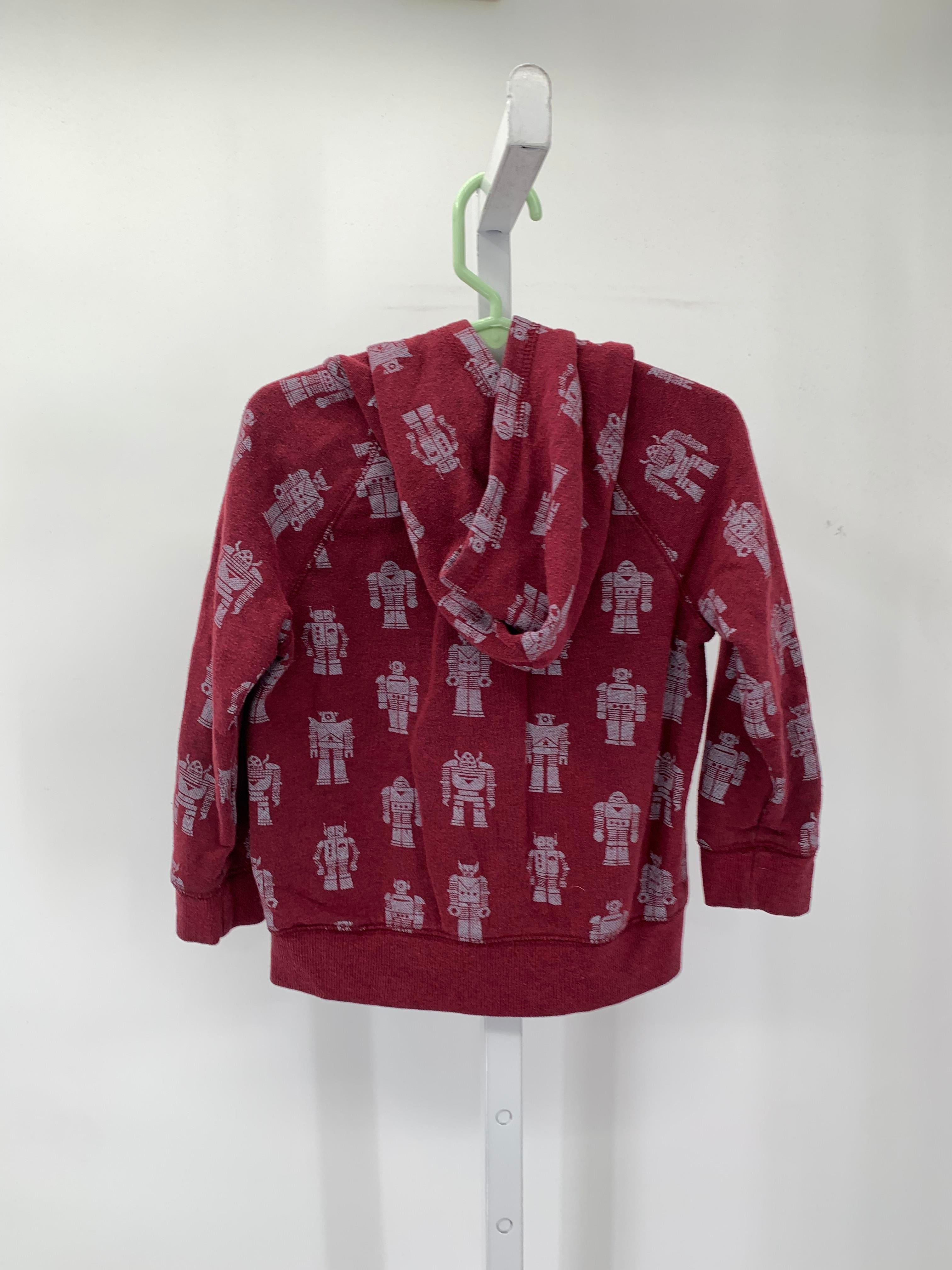 ROBOTS HOODED ZIP KNIT