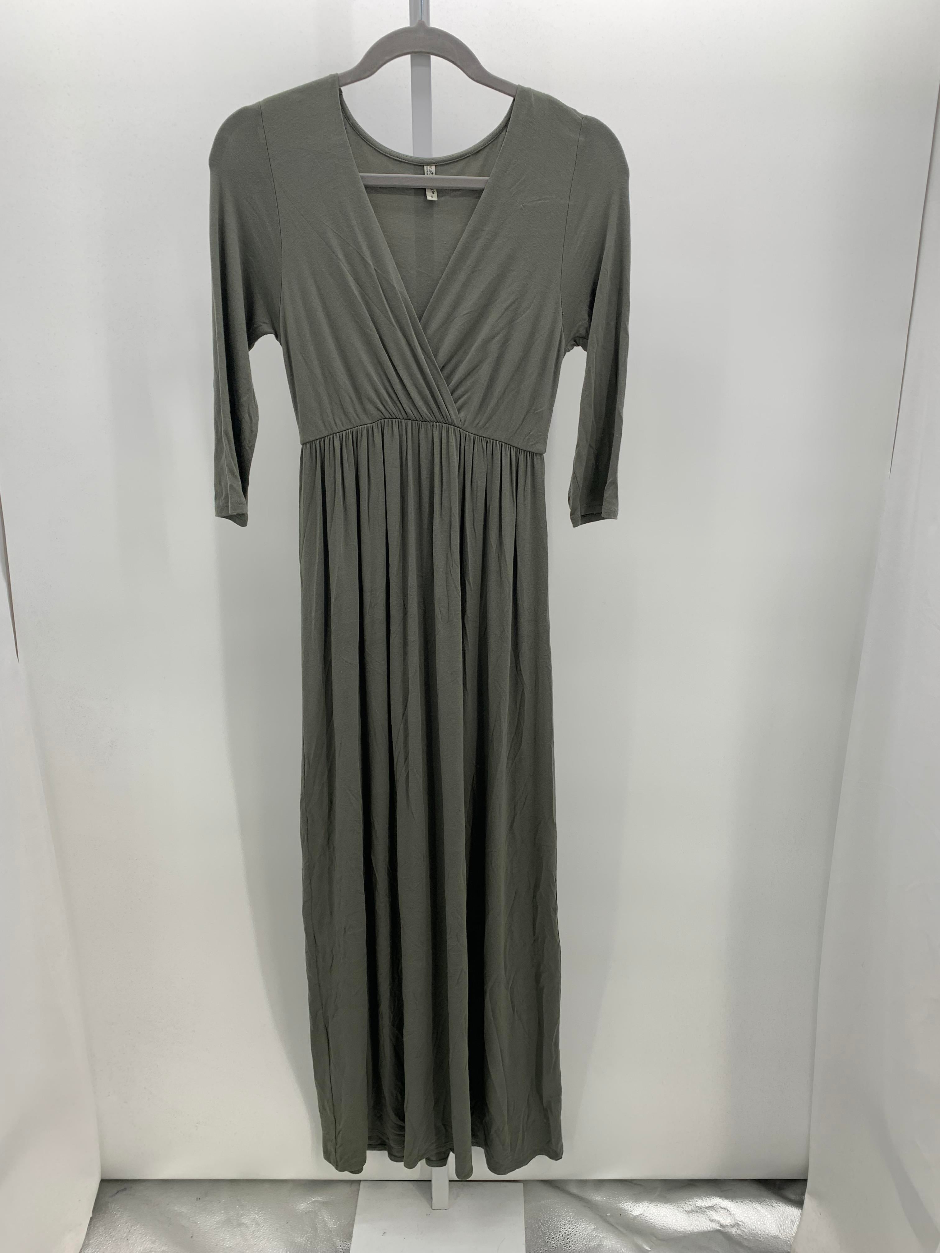 Mother Bee Green Size Small Maternity Long Sleeve Dress