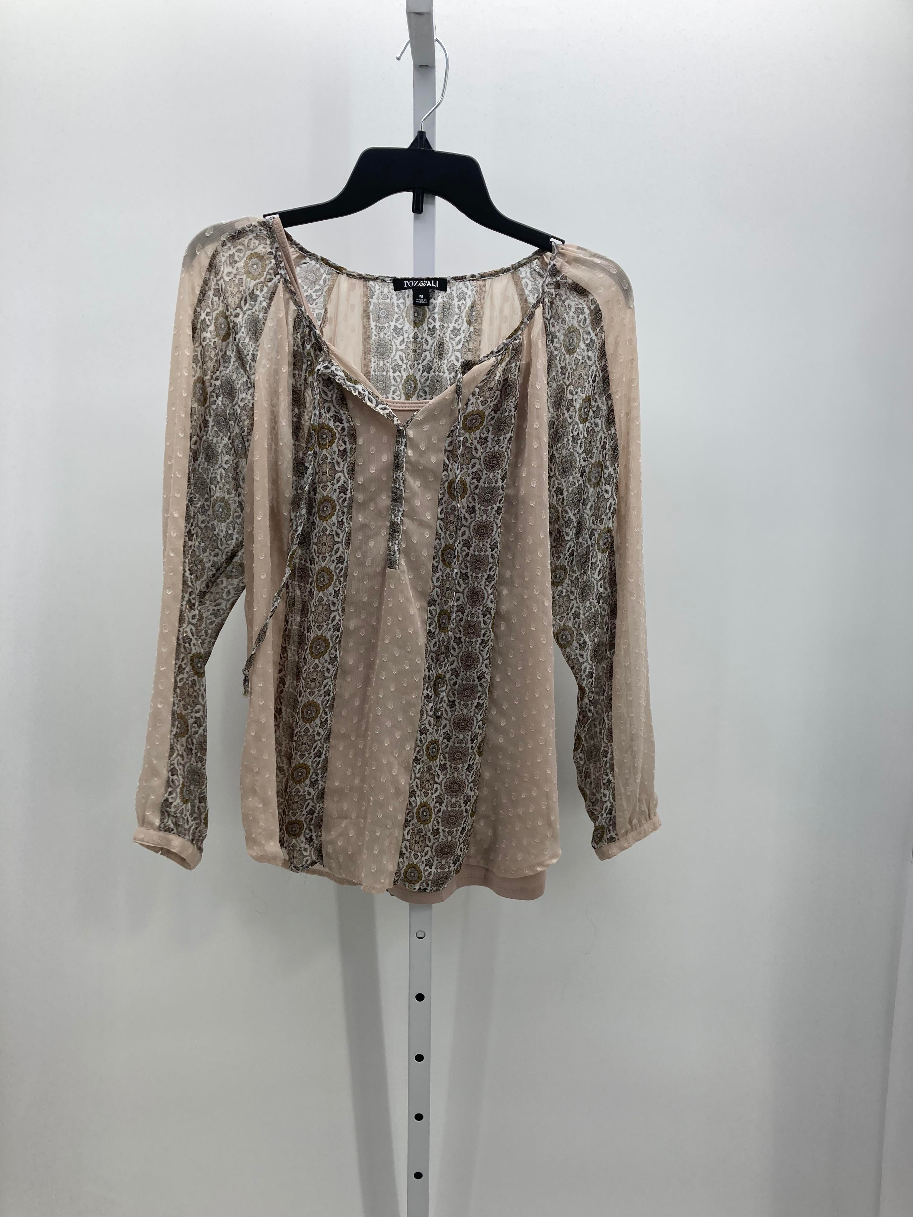 Roz & Ali Size Medium Misses Long Sleeve Shirt