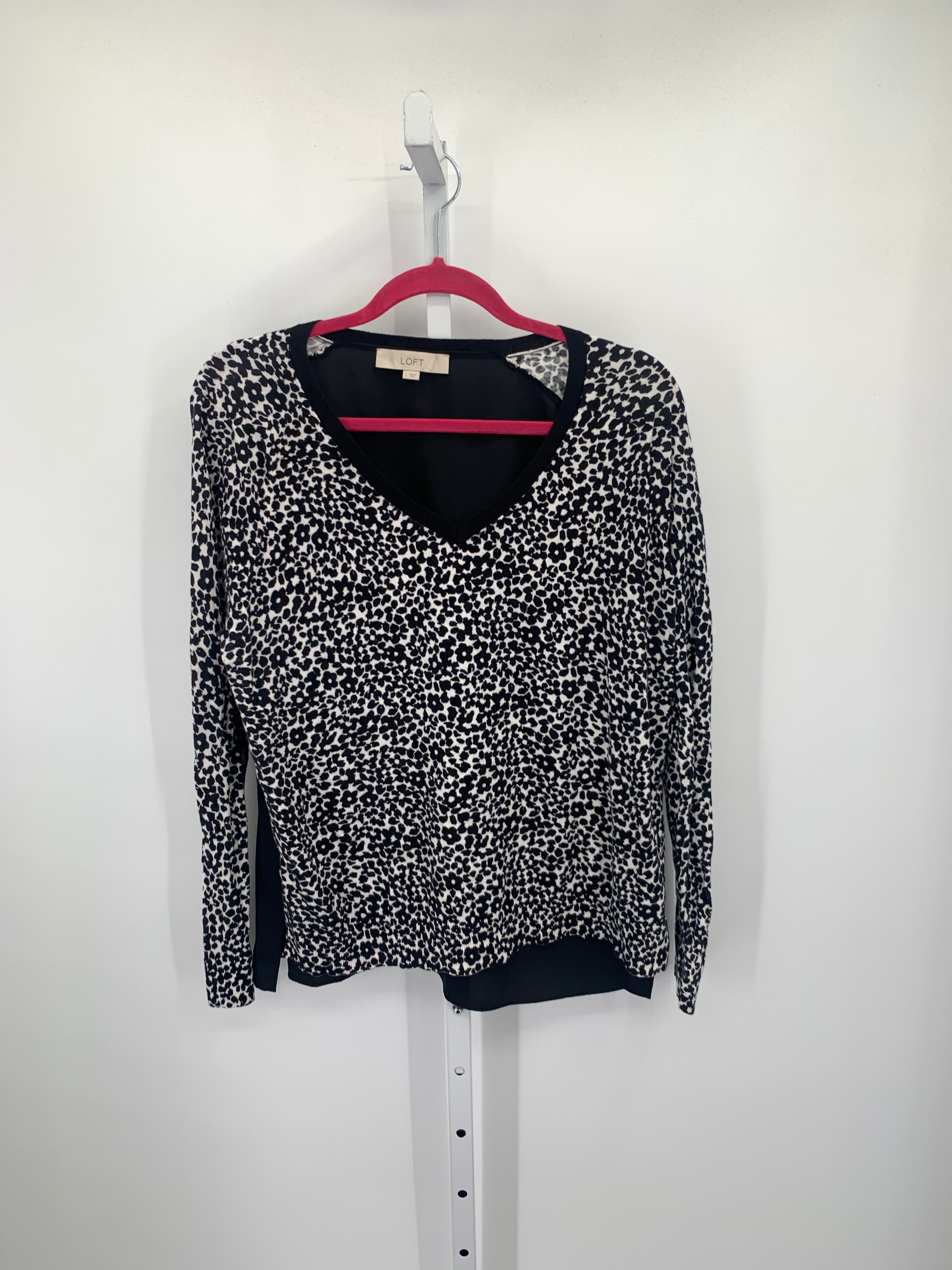 Loft Size Large Misses Long Sleeve Shirt