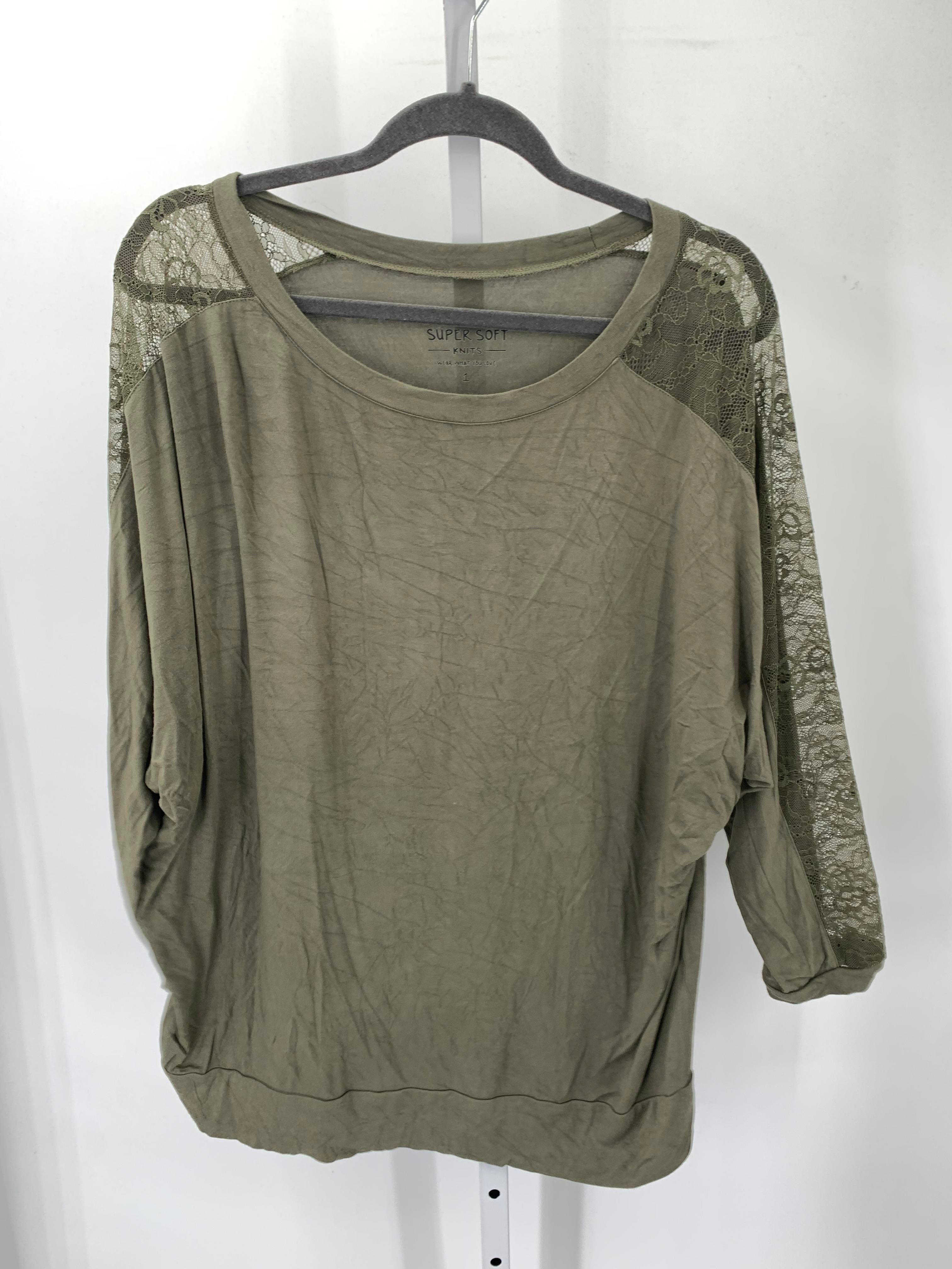 Torrid Size 1X Womens 3/4 Sleeve Shirt