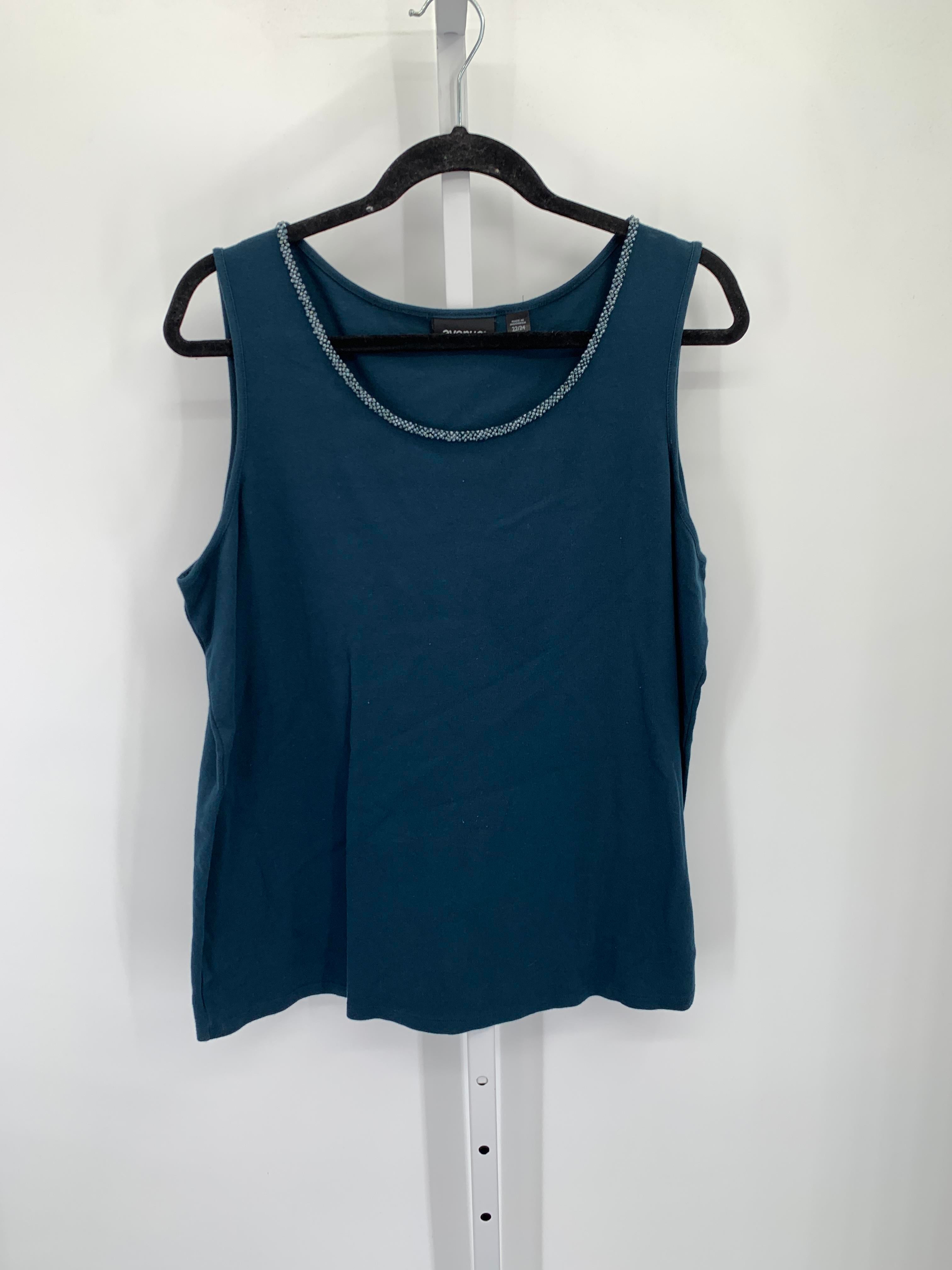 Avenue Size 22/24 W Womens Sleeveless Shirt