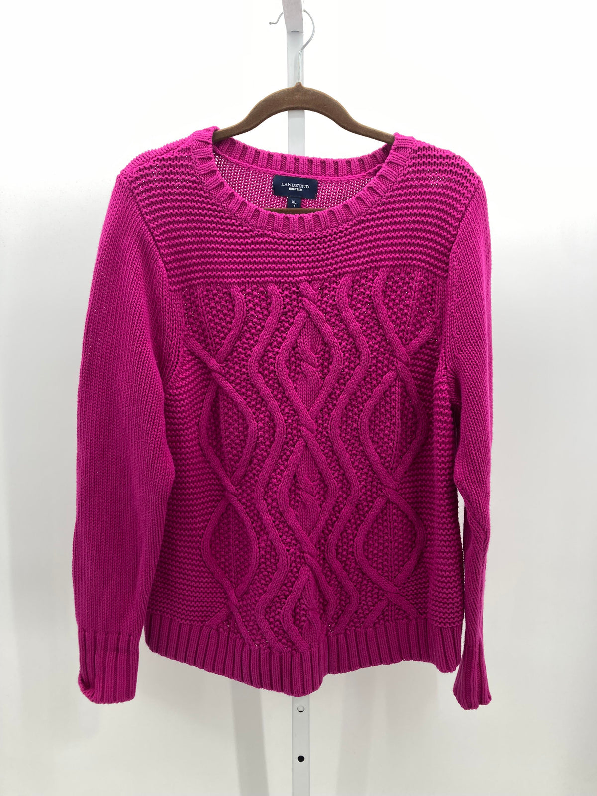 Lands End Size Extra Large Misses Long Slv Sweater