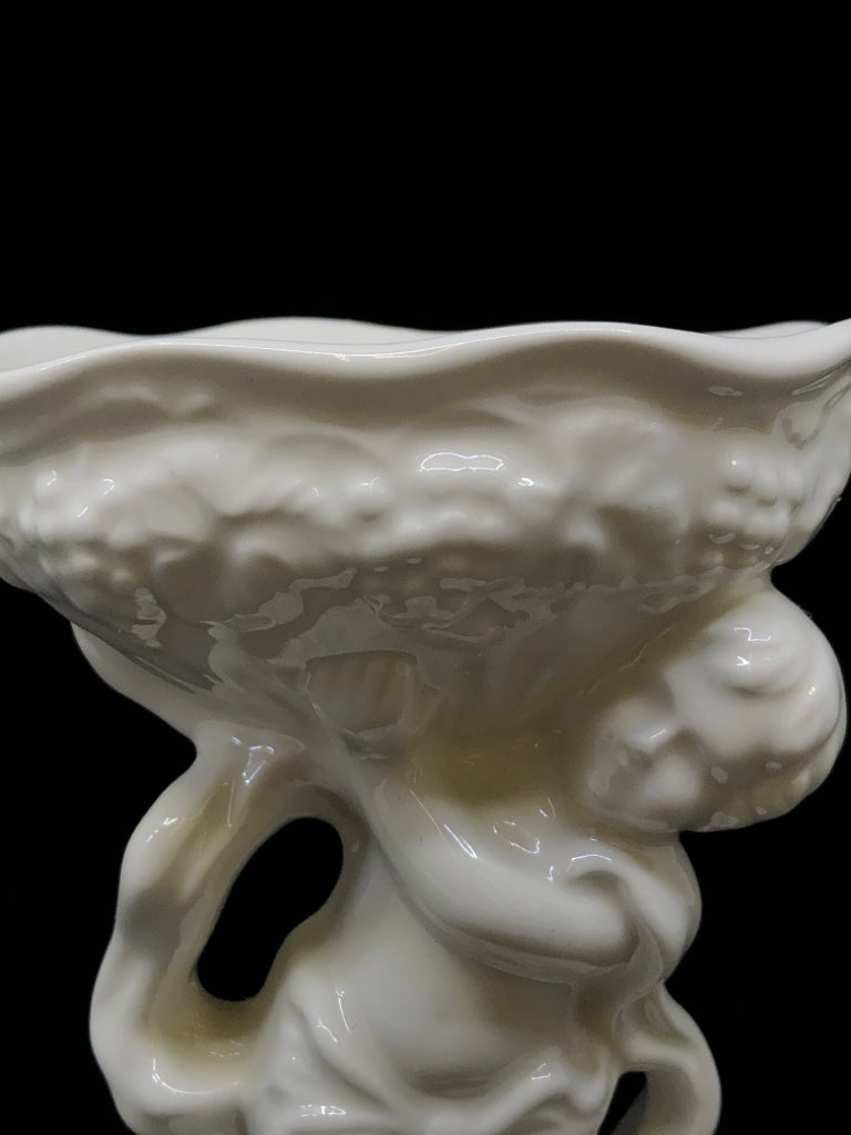BOY HOLD BOWL WHITE DISH- ENGLAND.