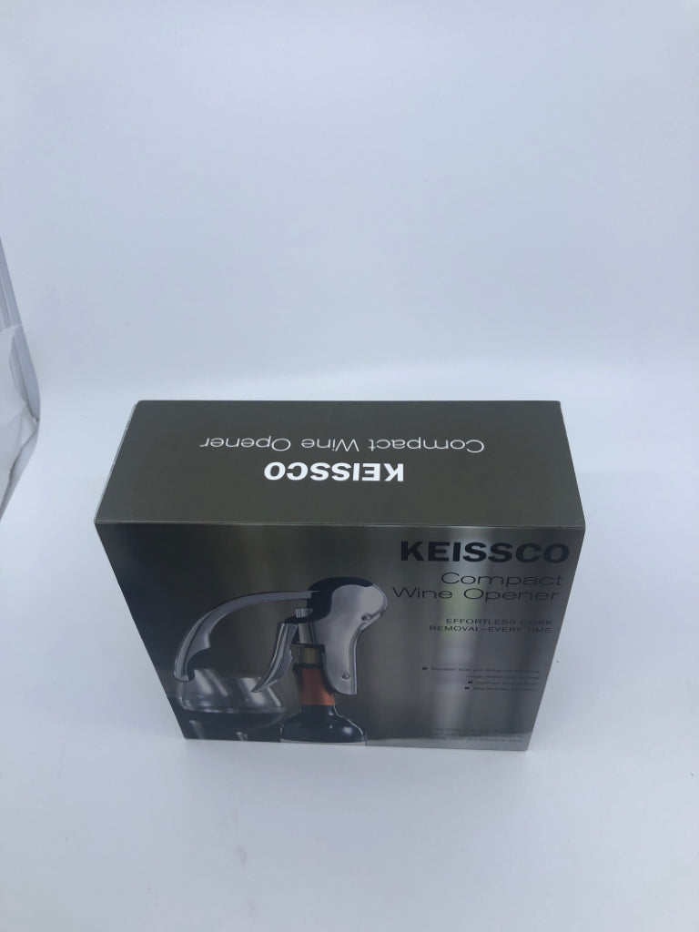 NIB KEISSCO COMPACT WINE OPENER.