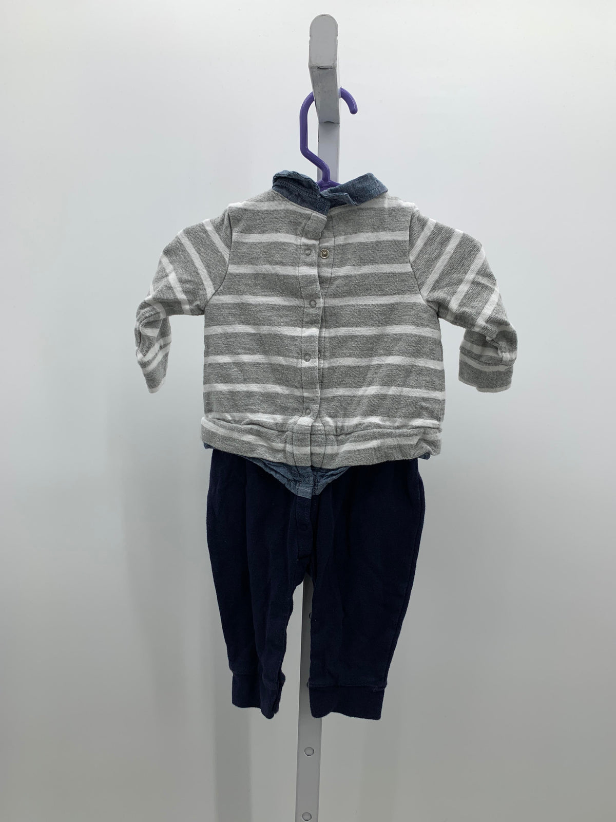 STRIPES SHIRT NAVY PANTS