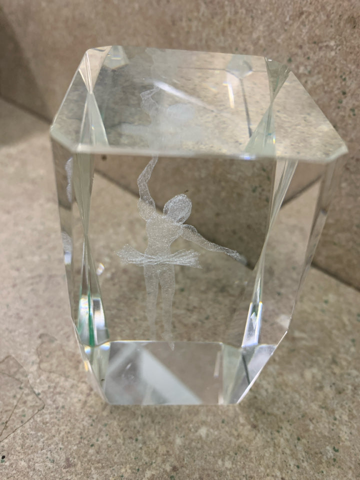 SQUARE BALLERINA PAPERWEIGHT.