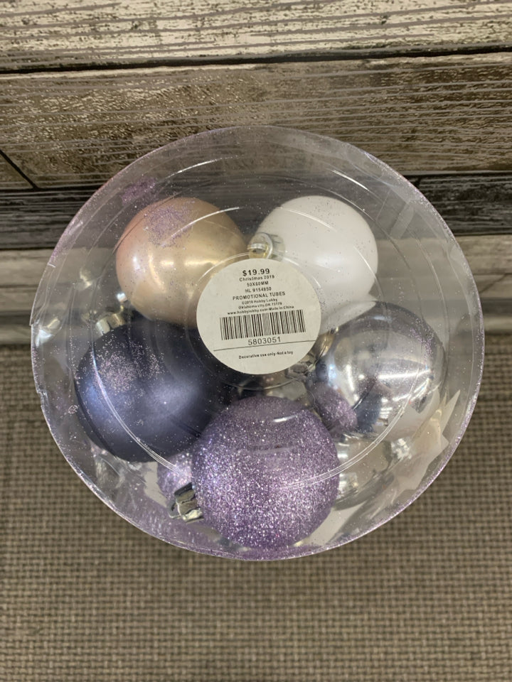 SILVER + PURPLE COLORFUL BULBS.