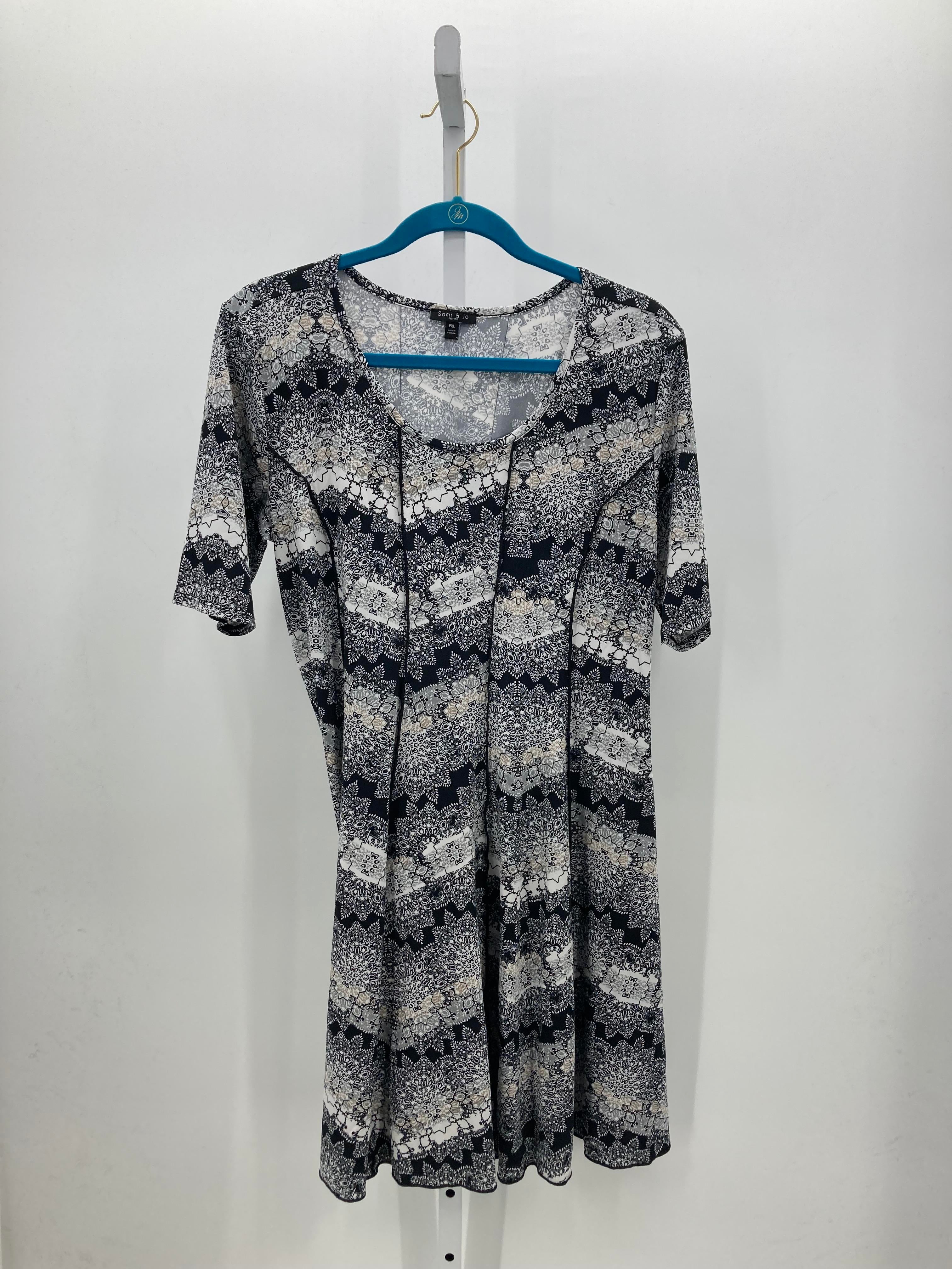 Size X Large Petite Petite Short Sleeve Dress