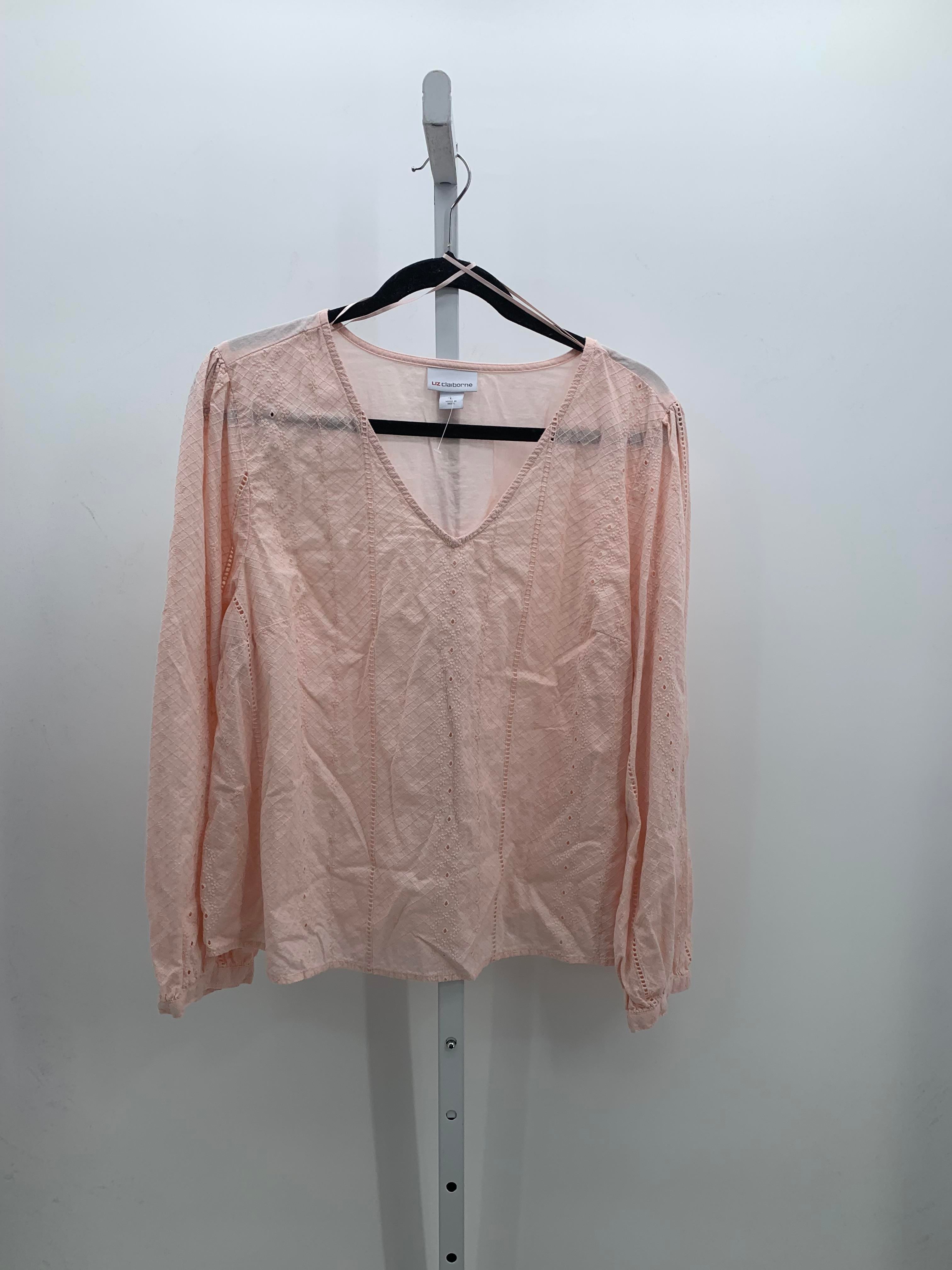 Liz Claiborne Size Large Misses Long Sleeve Shirt