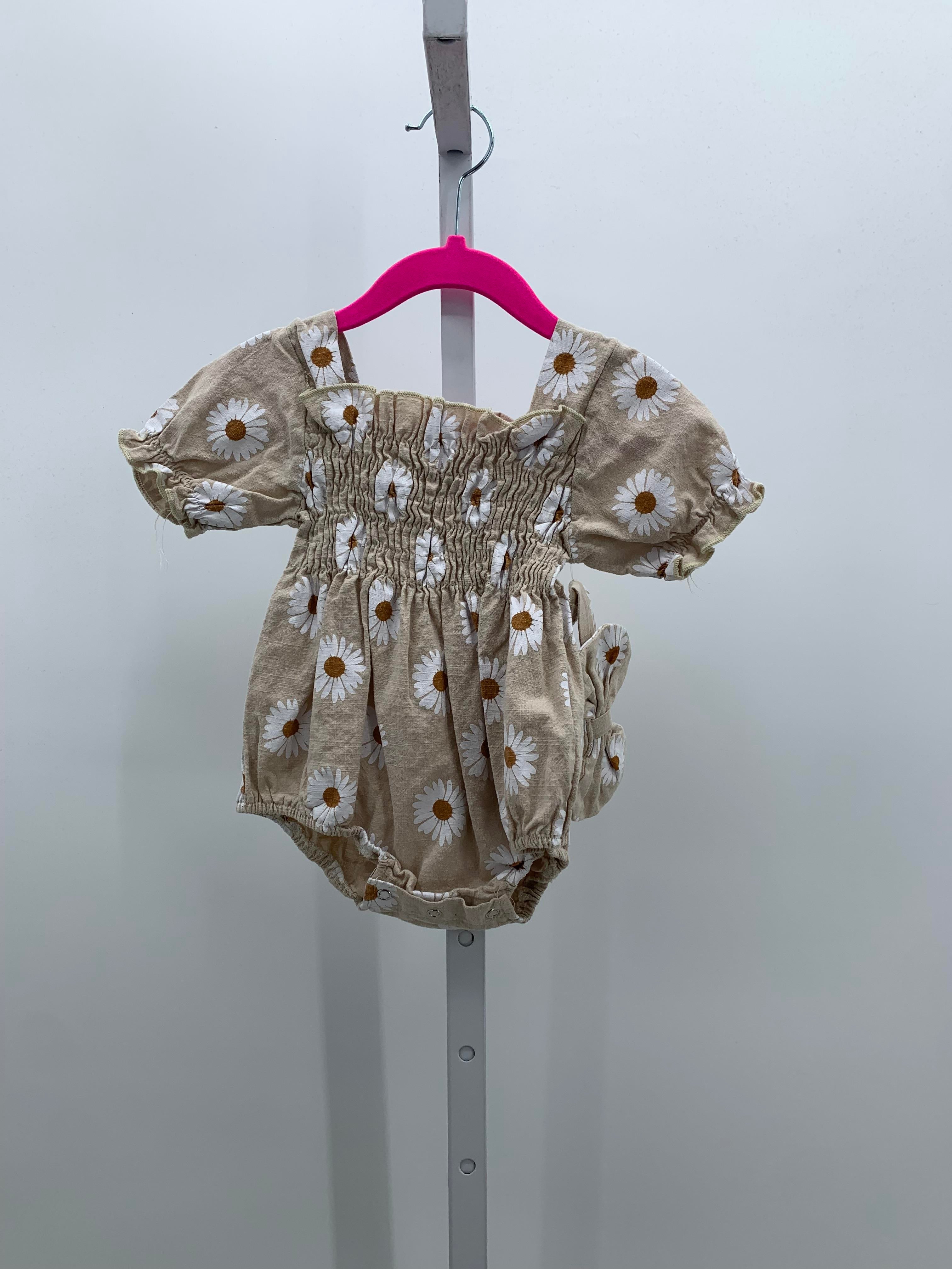 Size 6-9 mon Girls Short Slv. Romper