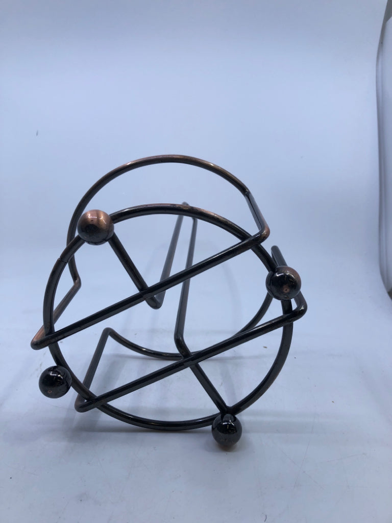 BRONZE PAPER TOWEL HOLDER.