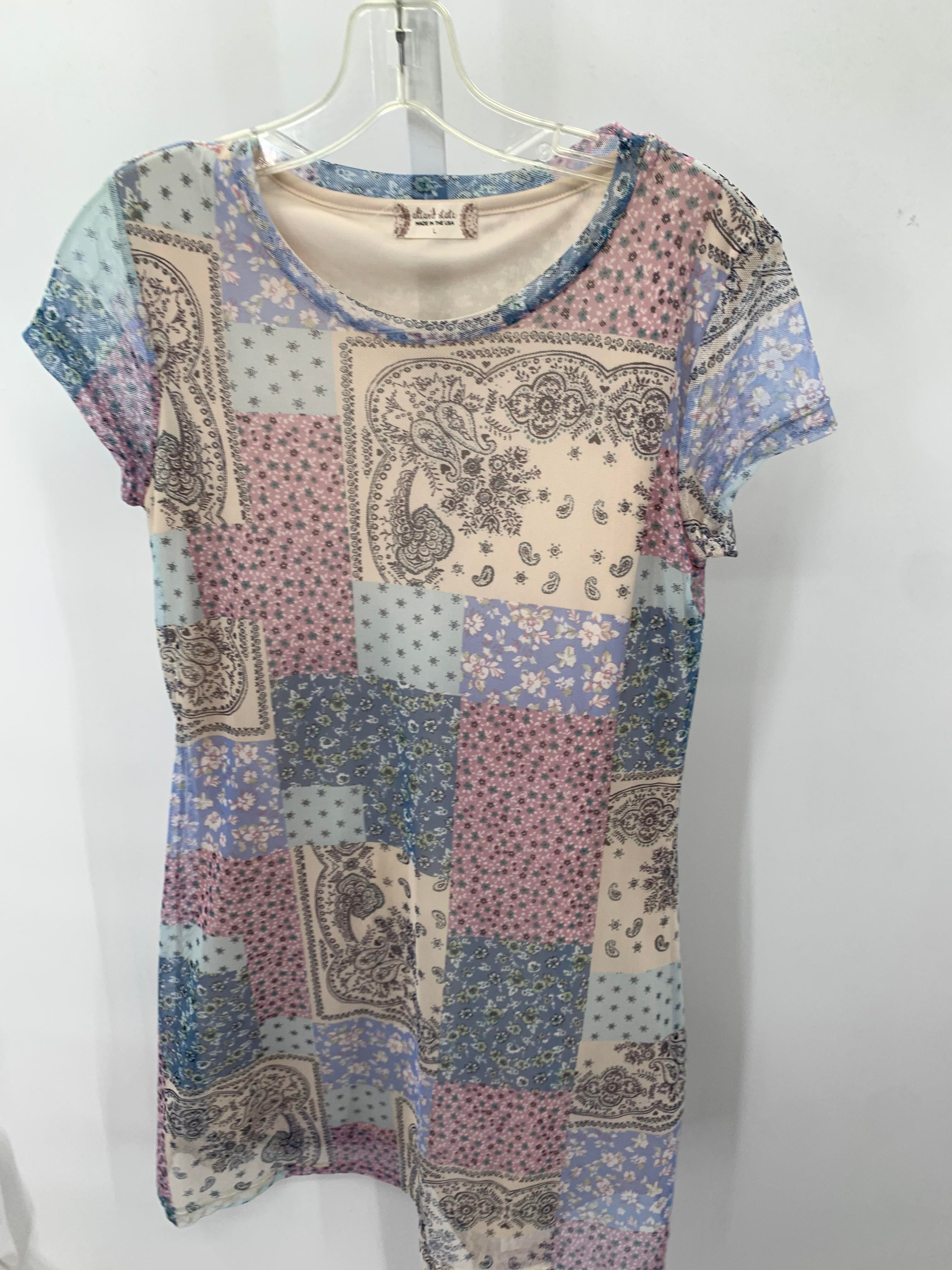 Size Large Juniors Short Sleeve Dress