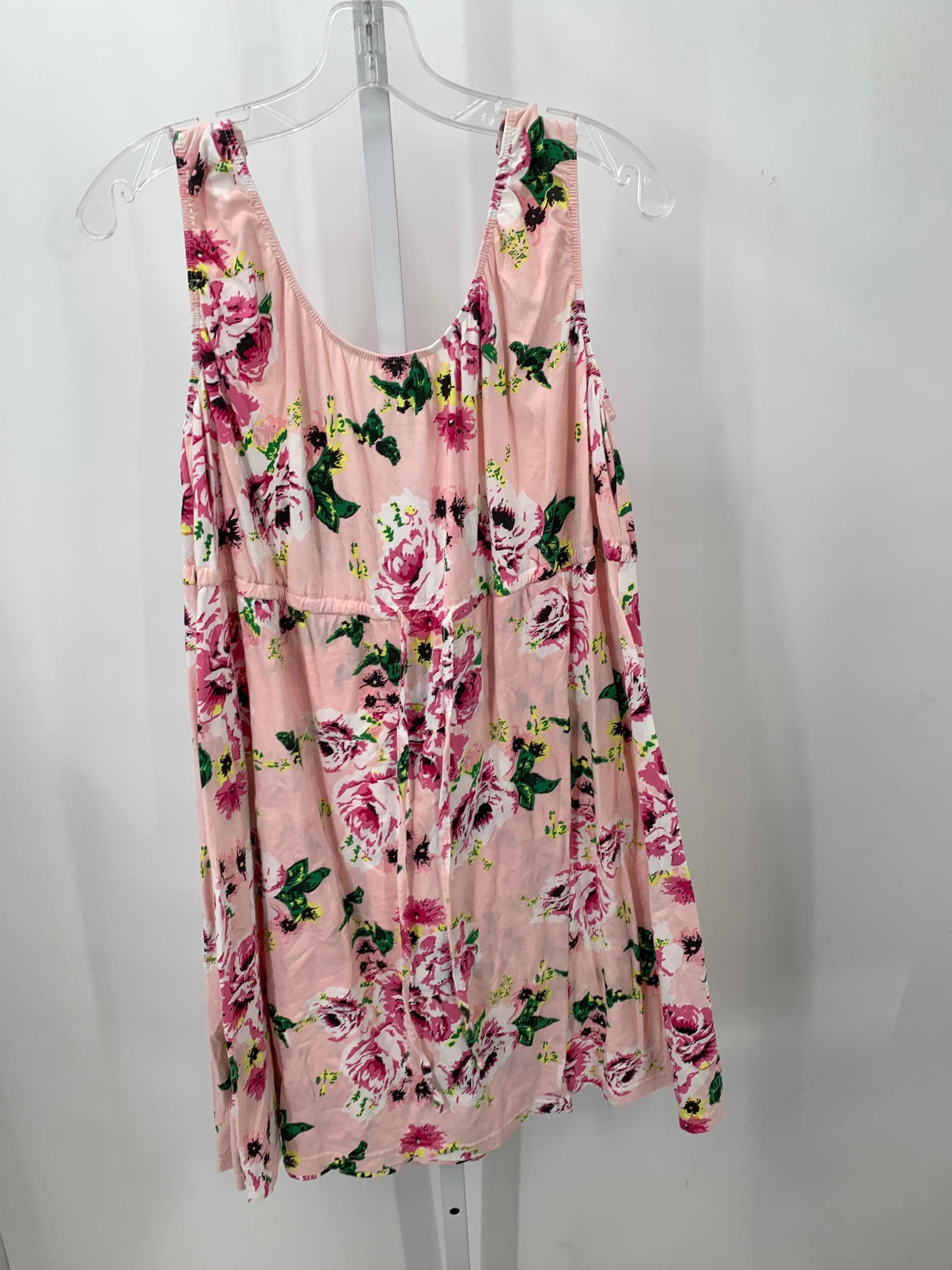 Pink Size Large Maternity Sleeveless Dress