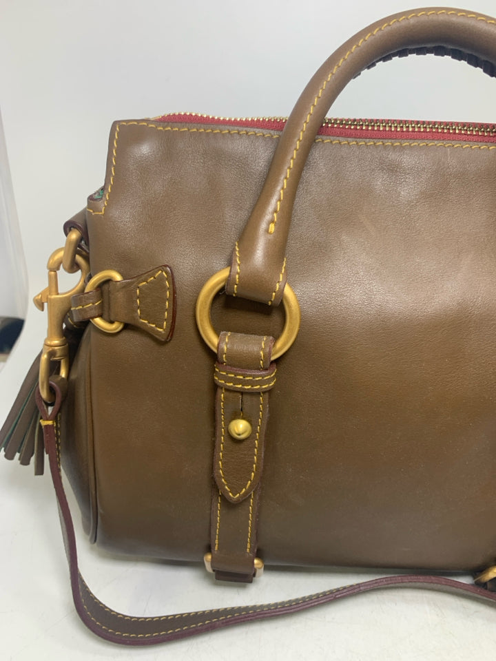 Dooney & Bourke Leather Elephant  Florentine Satchel Bag