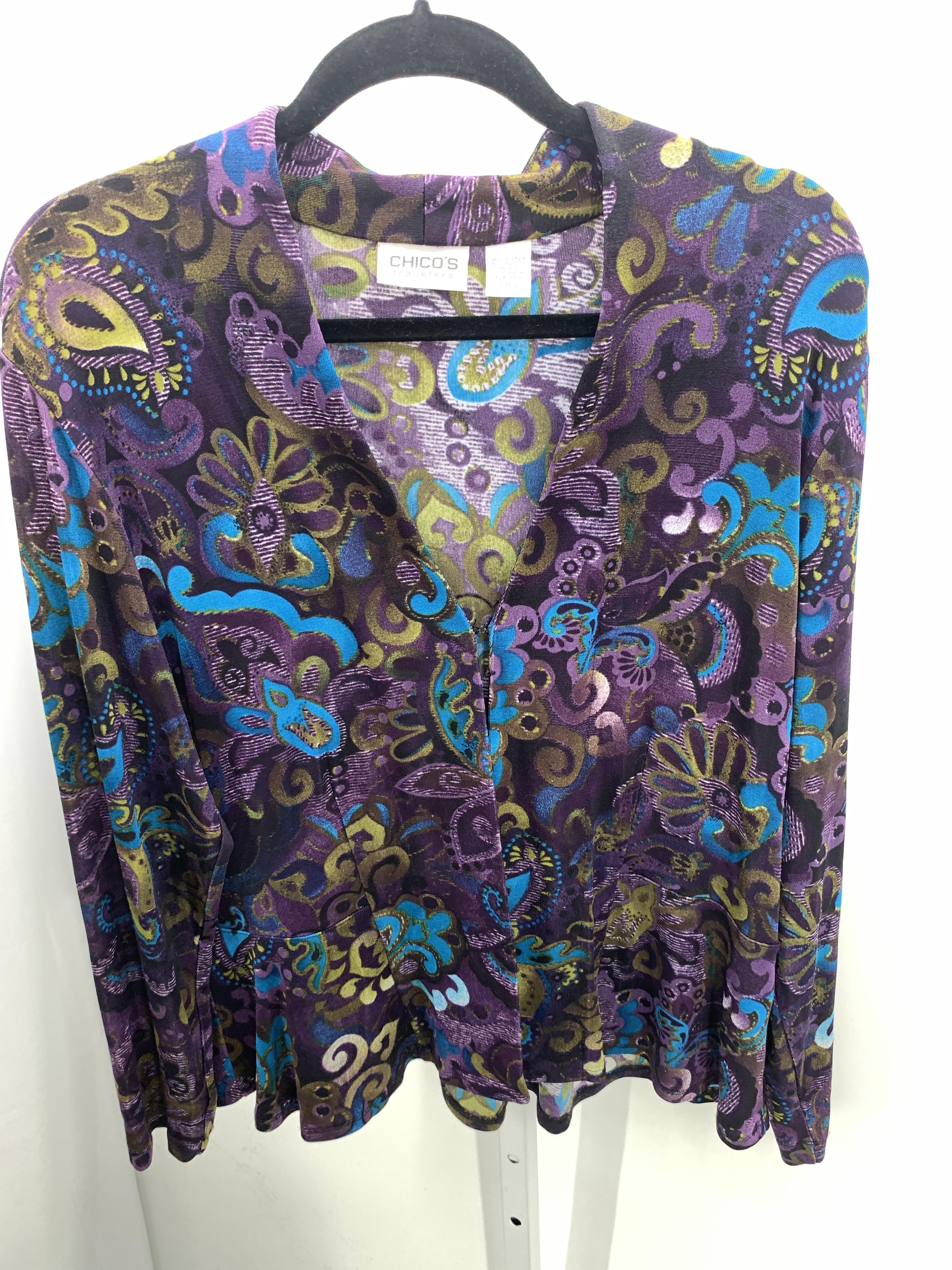 Chico's Size Medium Misses Long Sleeve Shirt