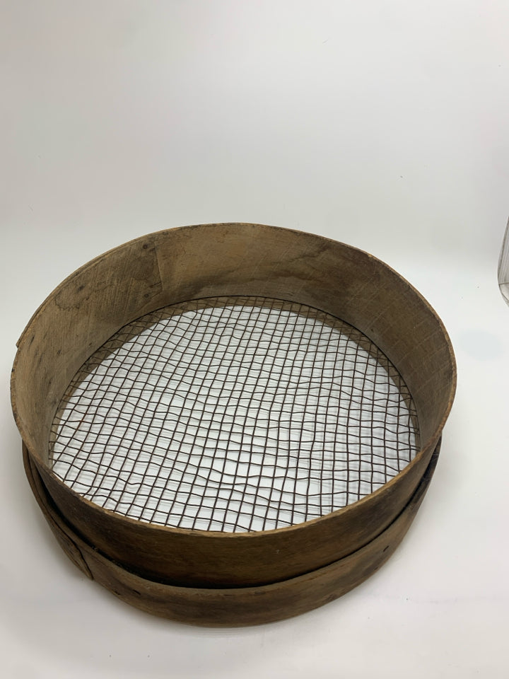 VTG WOODEN SIFTER.