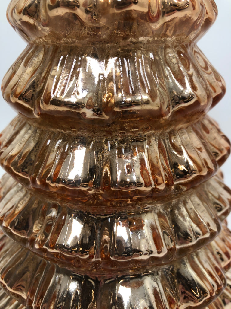 SM ROSE GOLD MERCURY GLASS WINTER TREE.