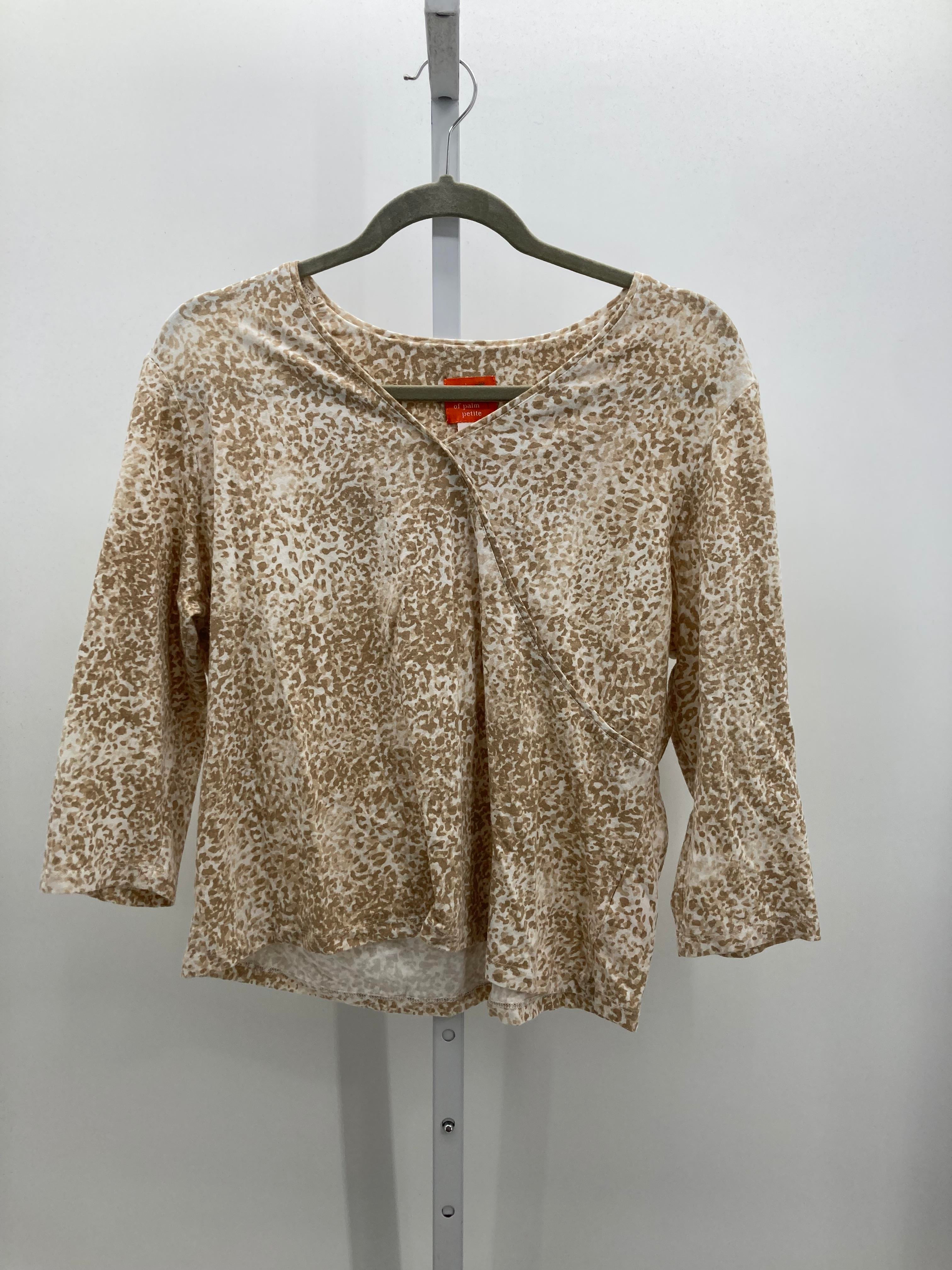 Size X Large Petite Petite 3/4 Sleeve Shirt