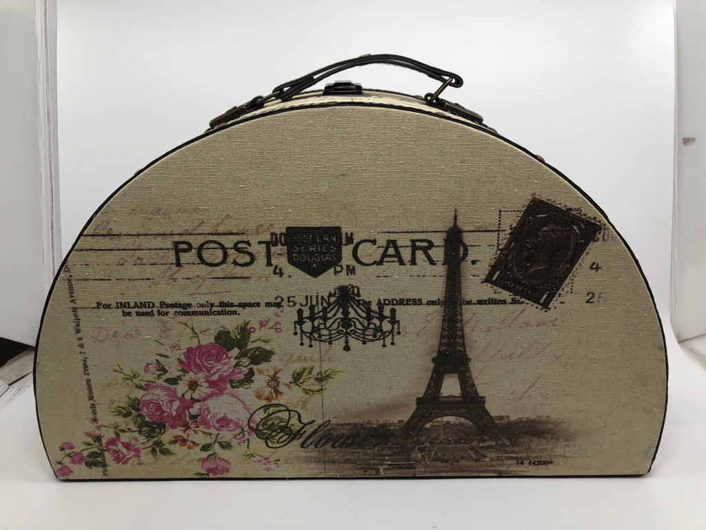 PARIS POST-CARD DECOR SUITCASE.