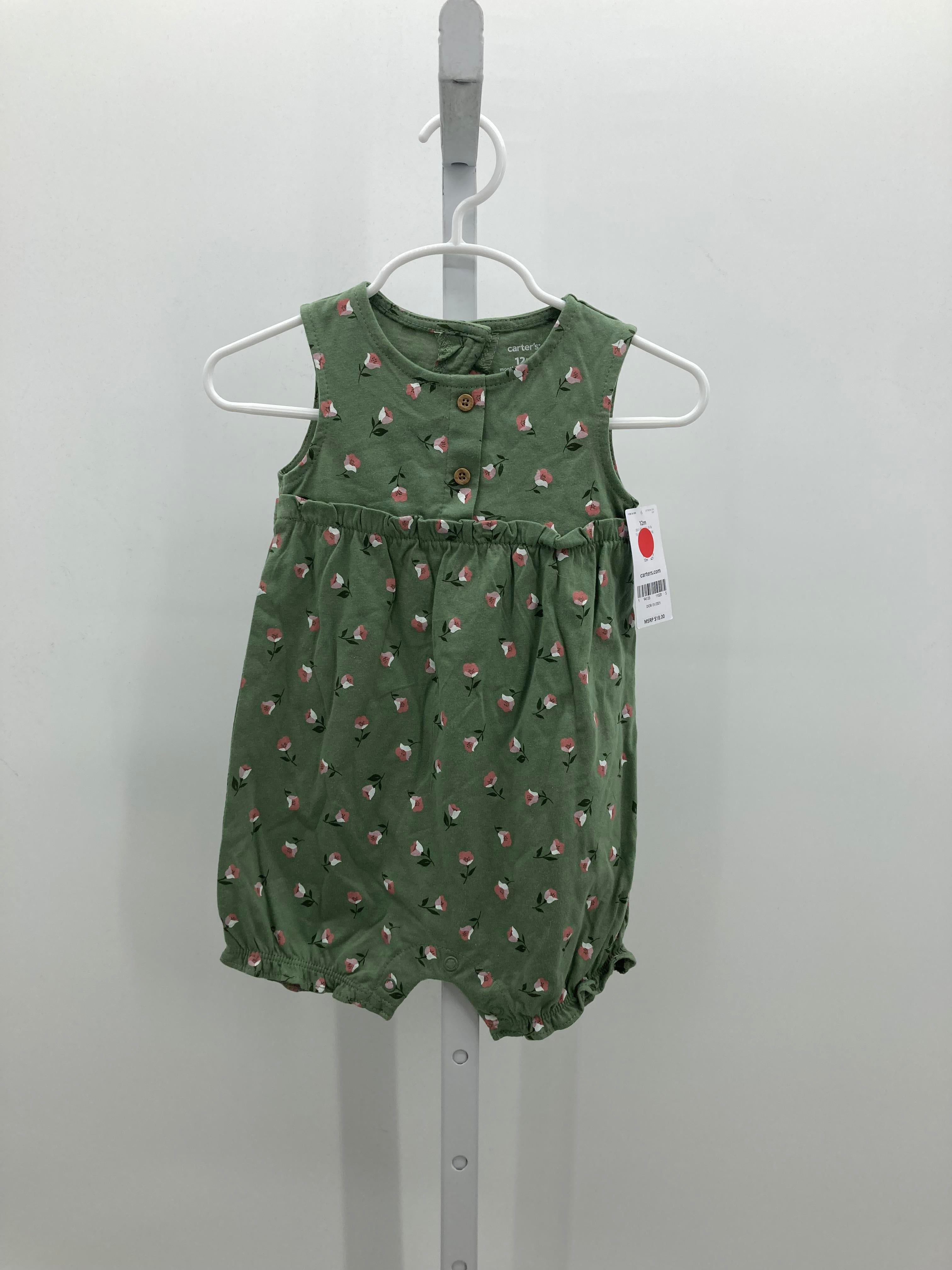 Carters Size 12 Months Girls Sleeveless Romper