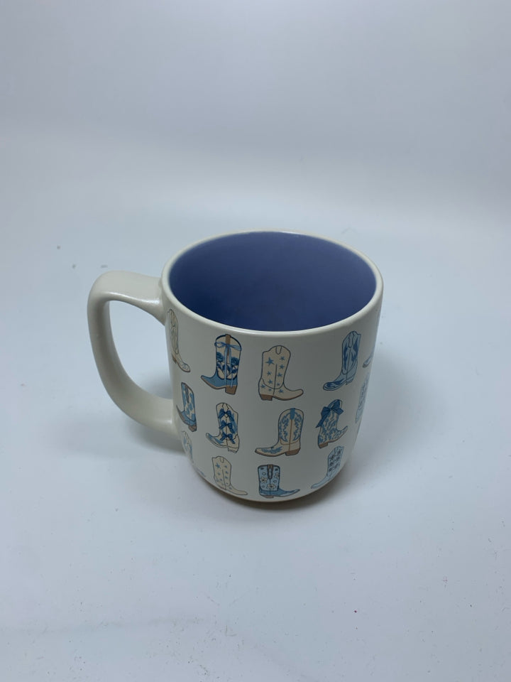 ASSORTED COWBOOTS MUG SUNDAY MORNING CERAMICS.