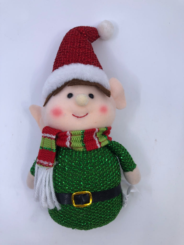 DECORATIVE PLUSH ELF.
