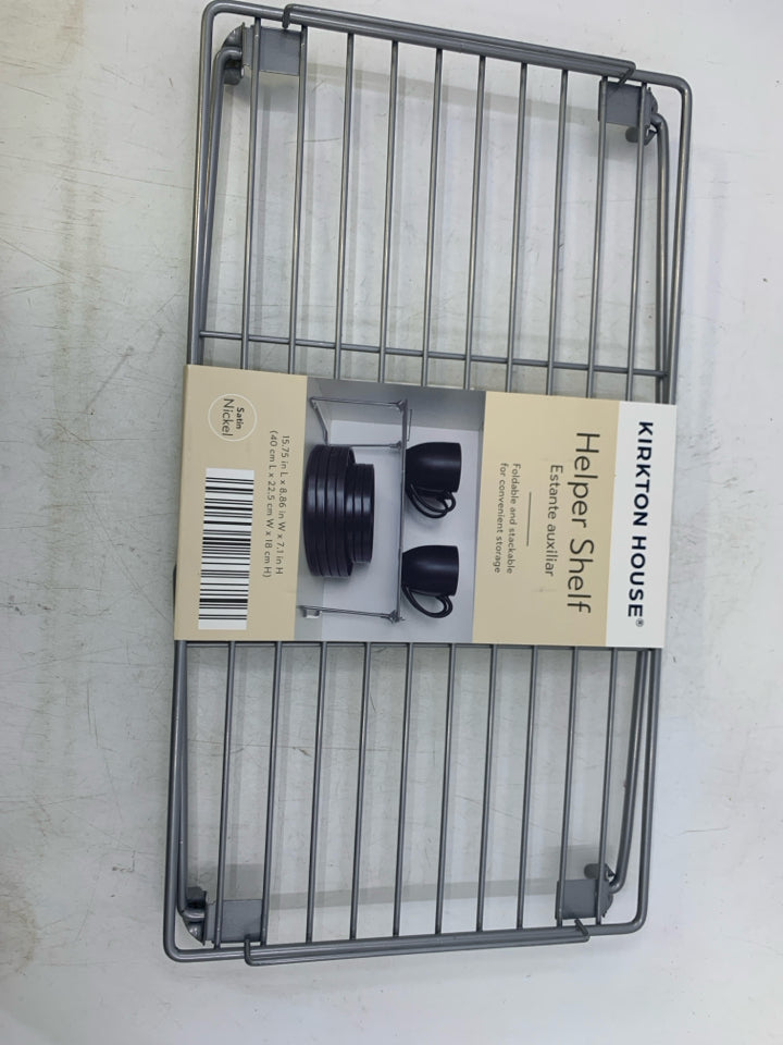 NEW HELPER SHELF SATIN NICKEL.