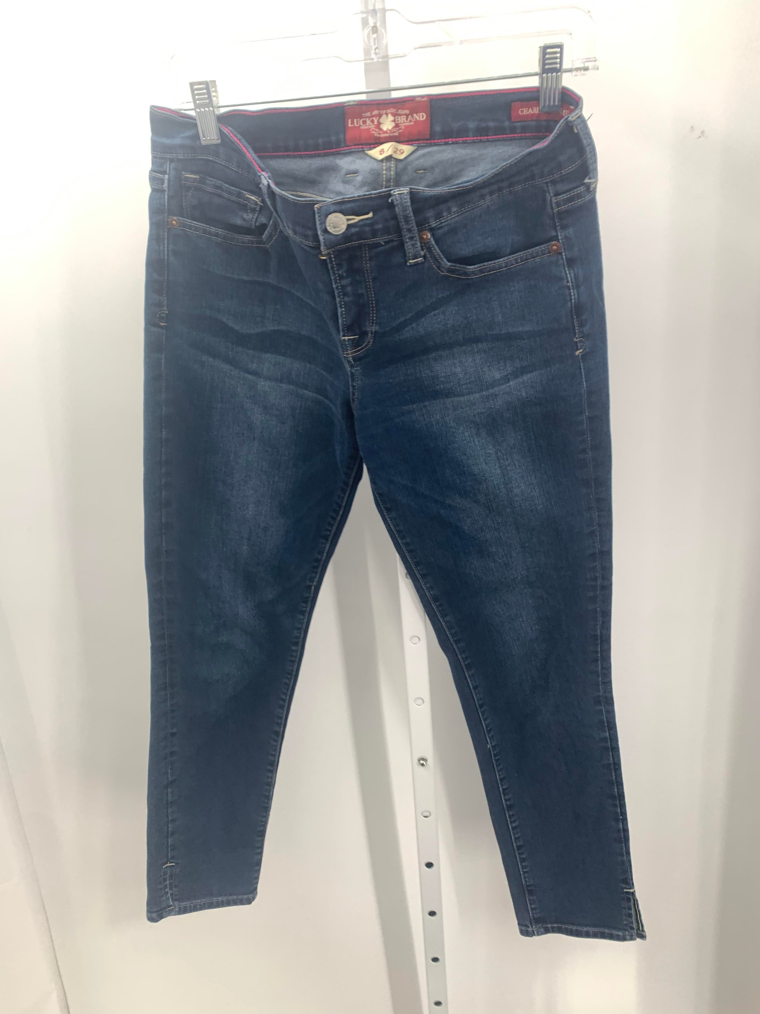 Lucky Brand Size 8 Misses Cropped Jeans