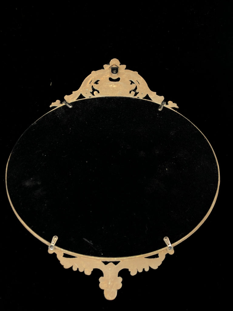 VTG MIRROR W/ORNATE DETAILS.