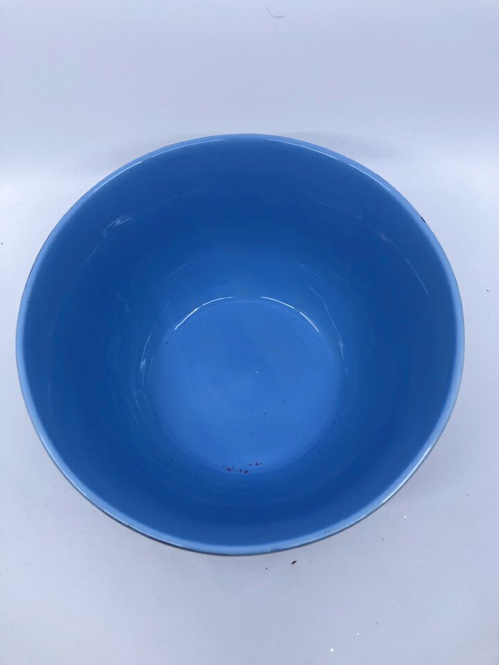 LARGE BROWN AND BLUE LINDT BOWL.