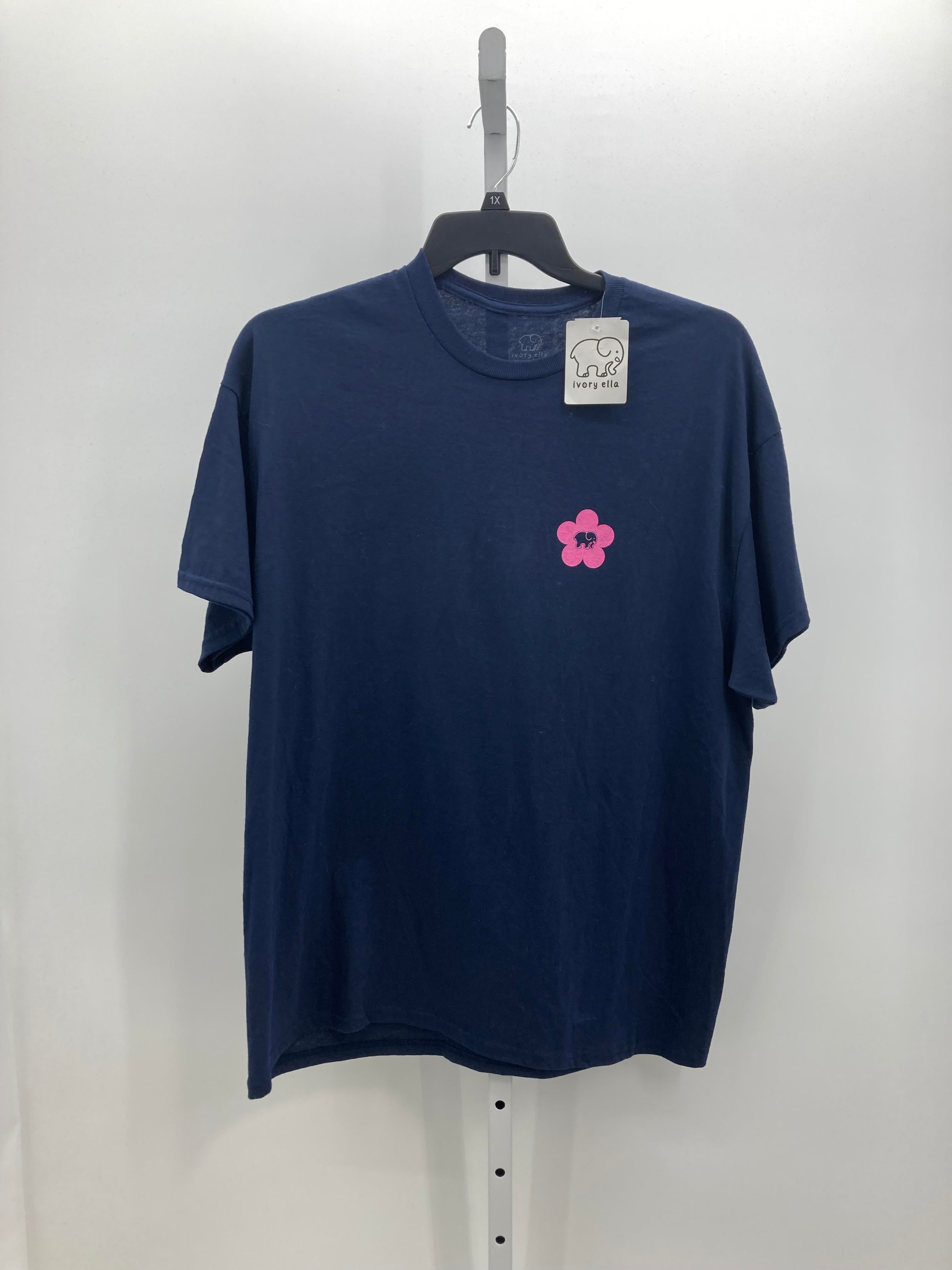 Ivory Ella Size Extra Large Juniors Short Sleeve Shirt