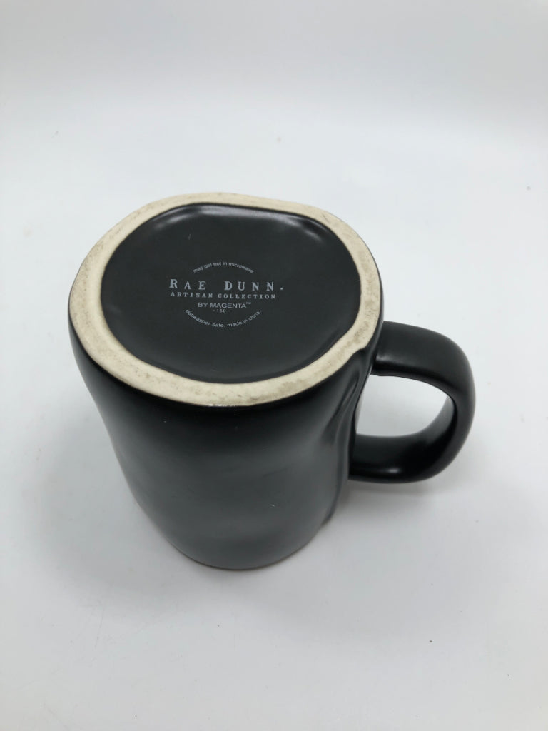 RAE DUNN "LAZY BONES" MUG.
