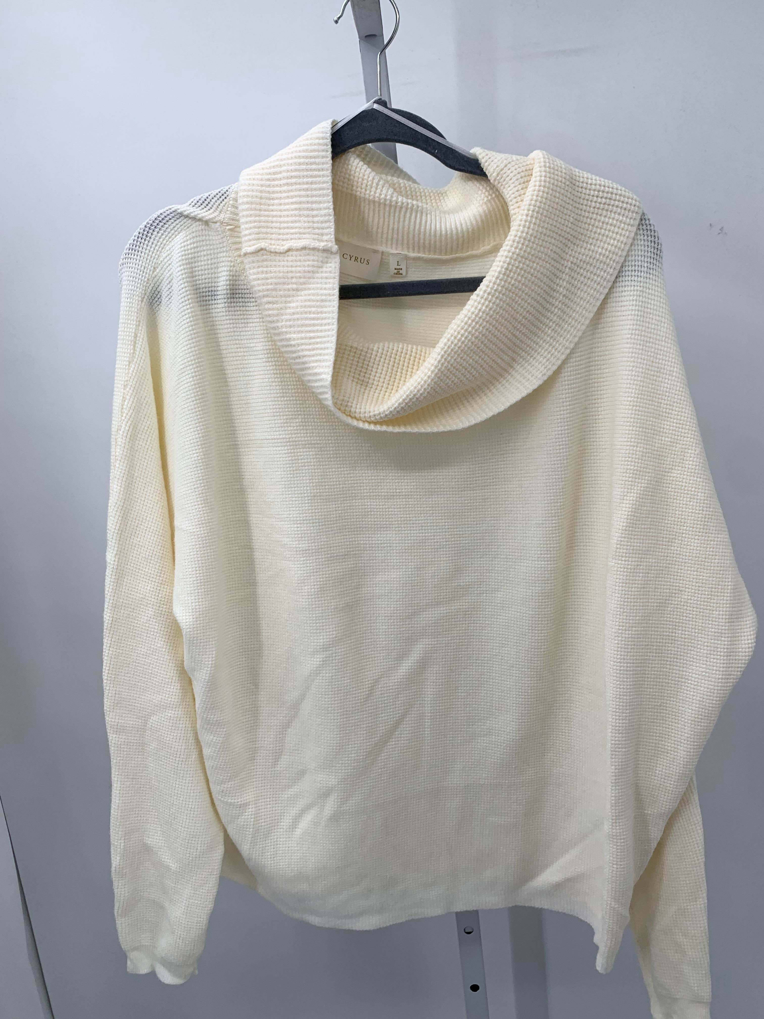 cyrus Size Large Misses Long Slv Sweater